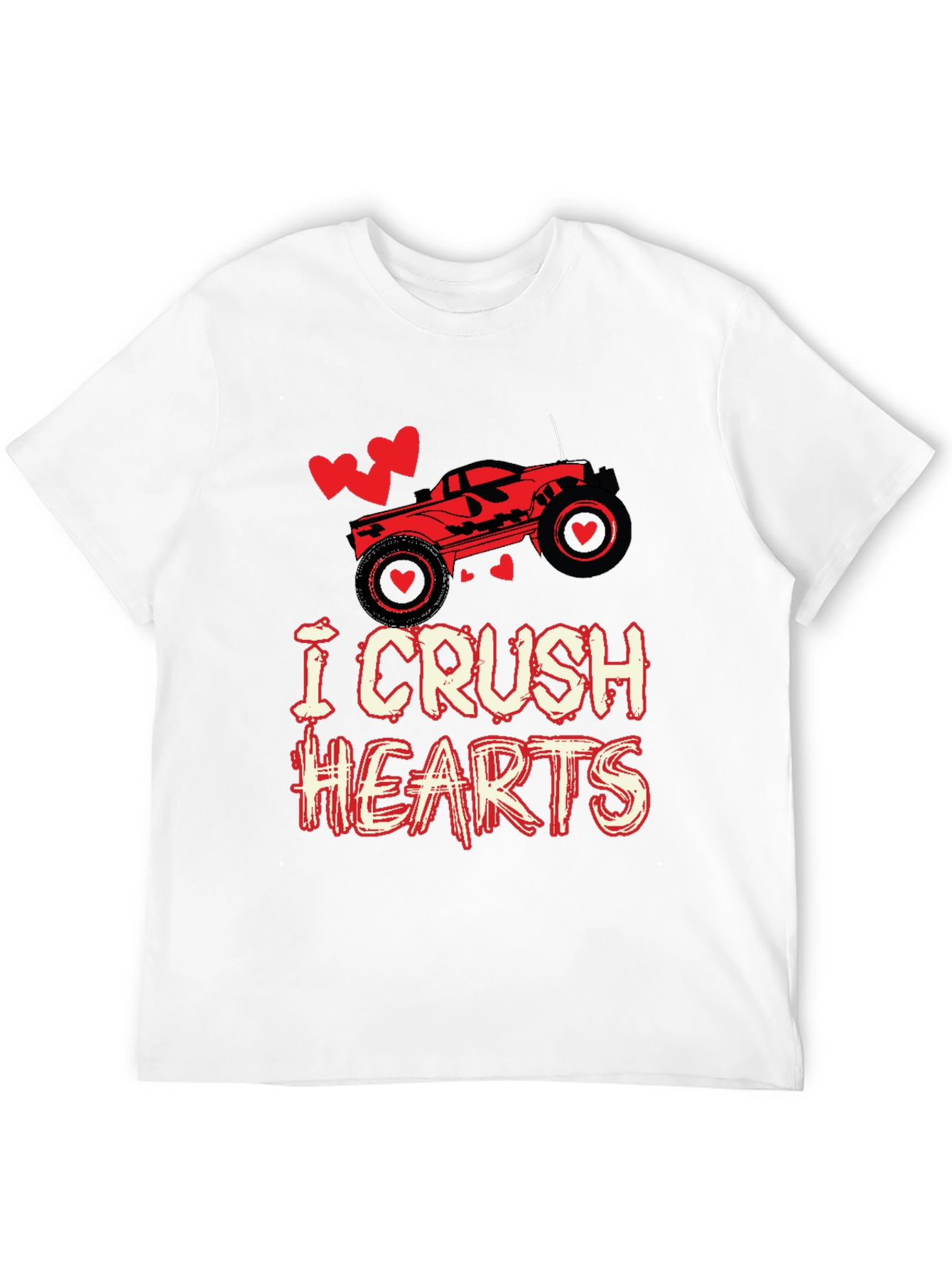 I Crush Hearts Valentines Day T-Shirt