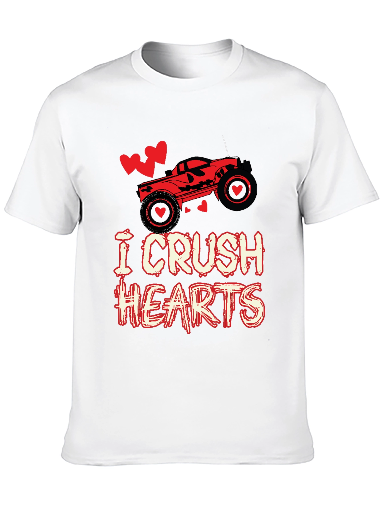 I Crush Hearts Valentines Day T-Shirt