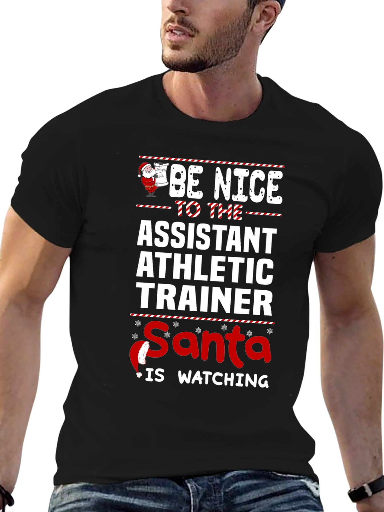 Assistant Athletic Trainer Santa Christmas T-Shirt