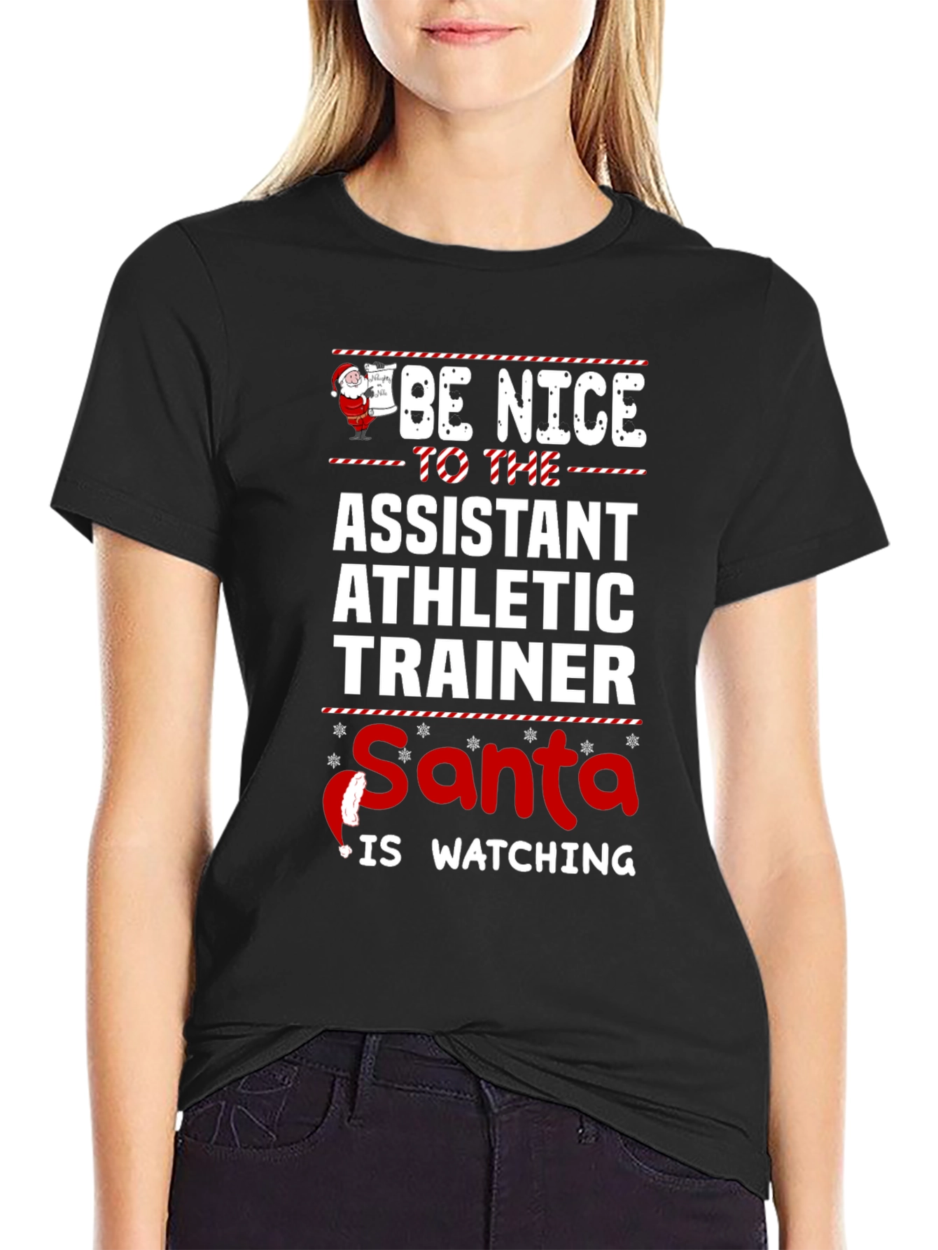 Assistant Athletic Trainer Santa Christmas T-Shirt