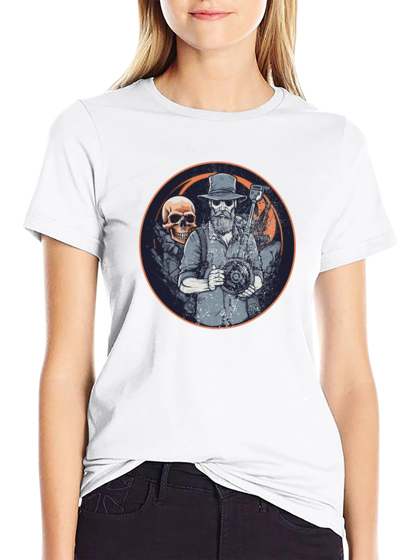Metal Detecting Skull T-Shirt