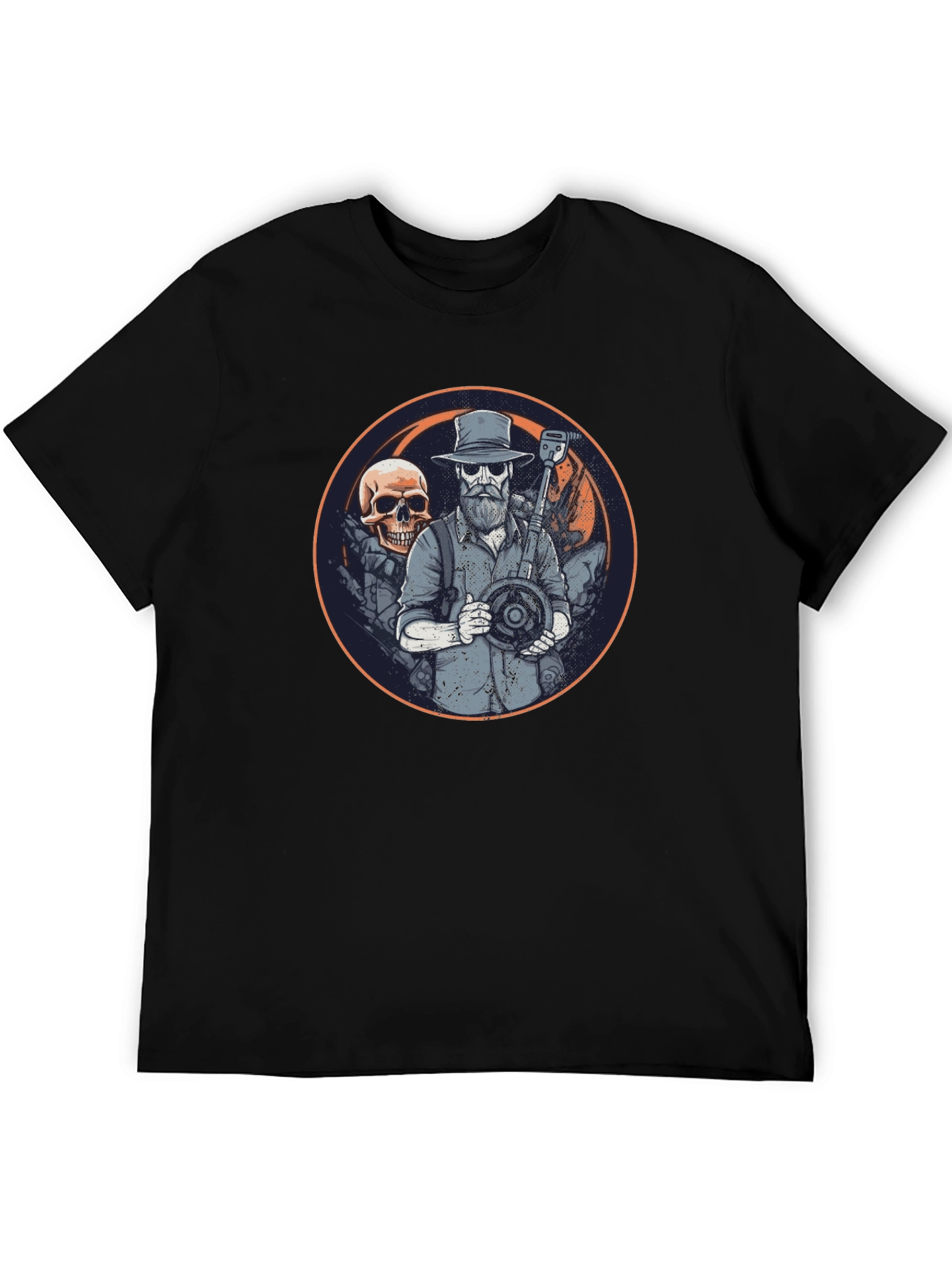 Metal Detecting Skull T-Shirt