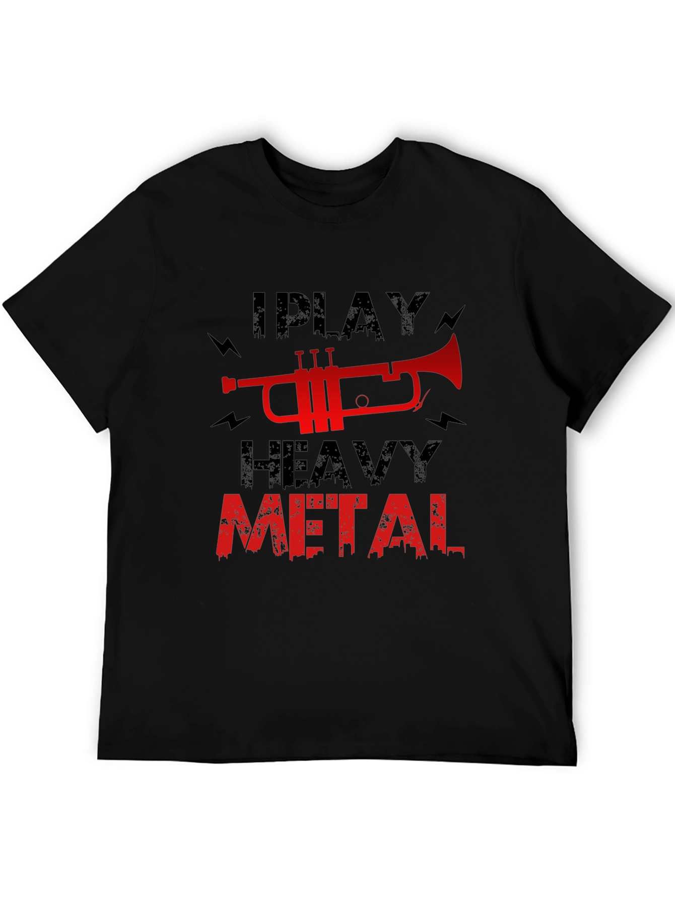 I Play Heavy Metal Trumpet Graphic T-Shirt
