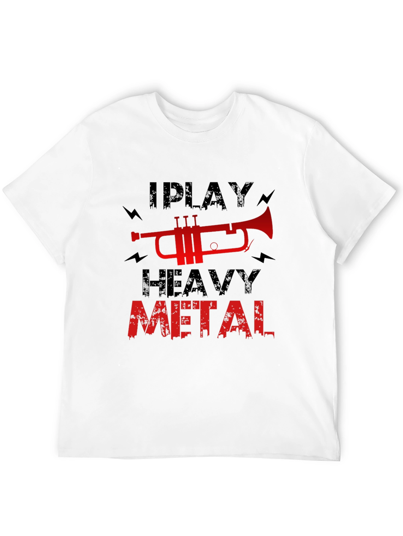 I Play Heavy Metal Trumpet Graphic T-Shirt
