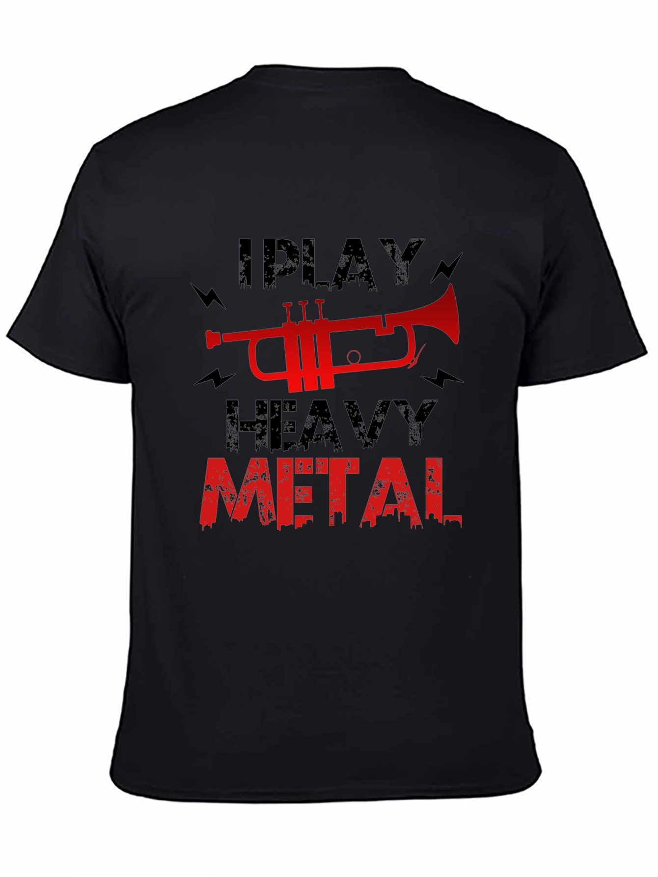 I Play Heavy Metal Trumpet Graphic T-Shirt