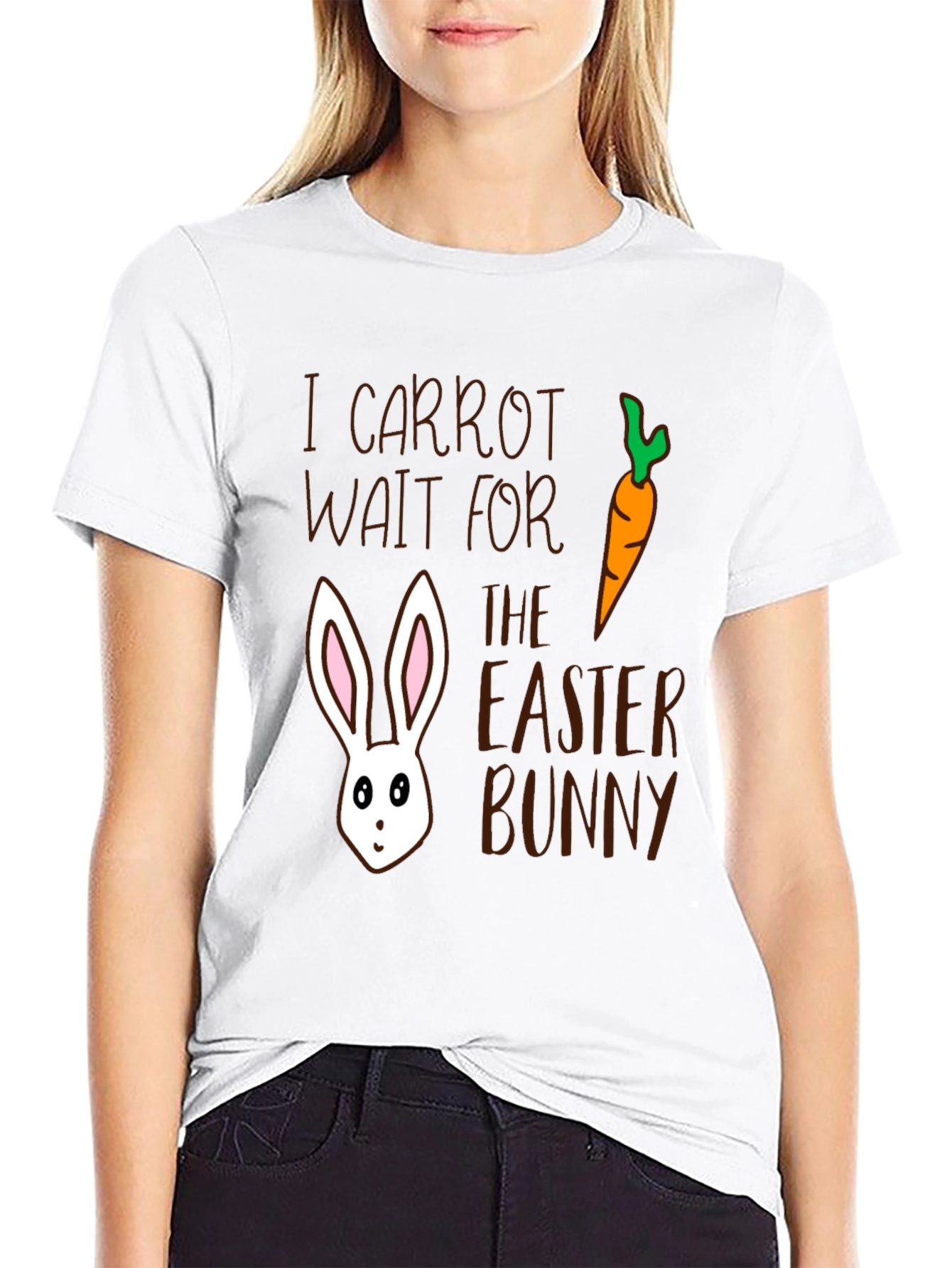 Easter Bunny Carrot Graphic T-Shirt