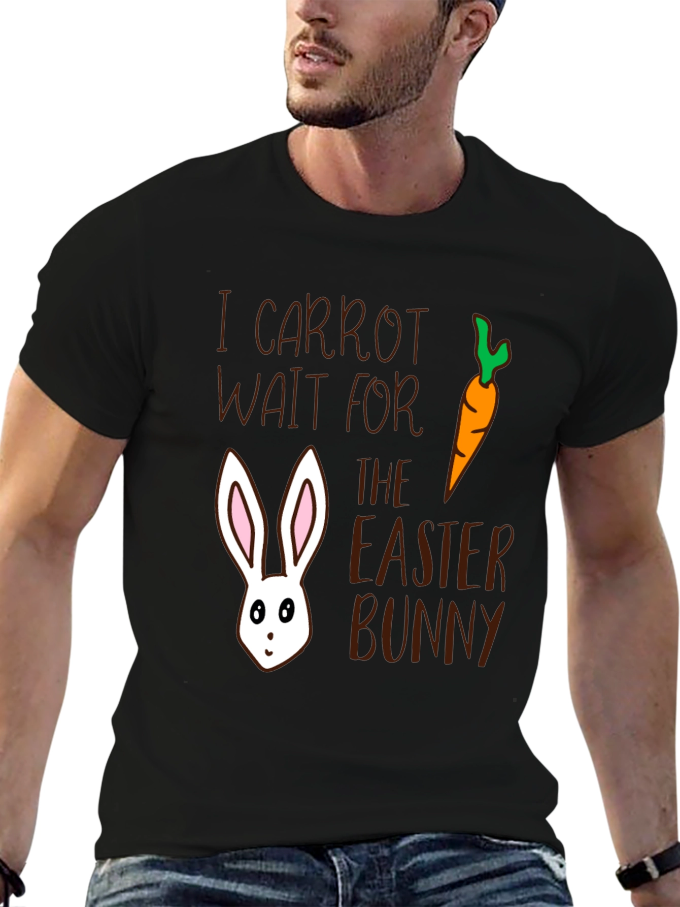 Easter Bunny Carrot Graphic T-Shirt
