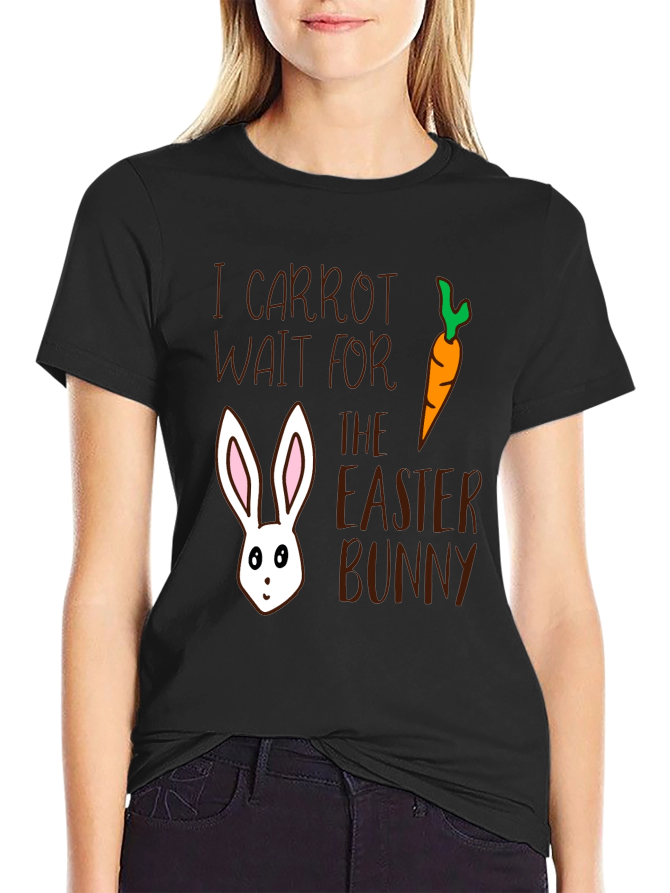 Easter Bunny Carrot Graphic T-Shirt