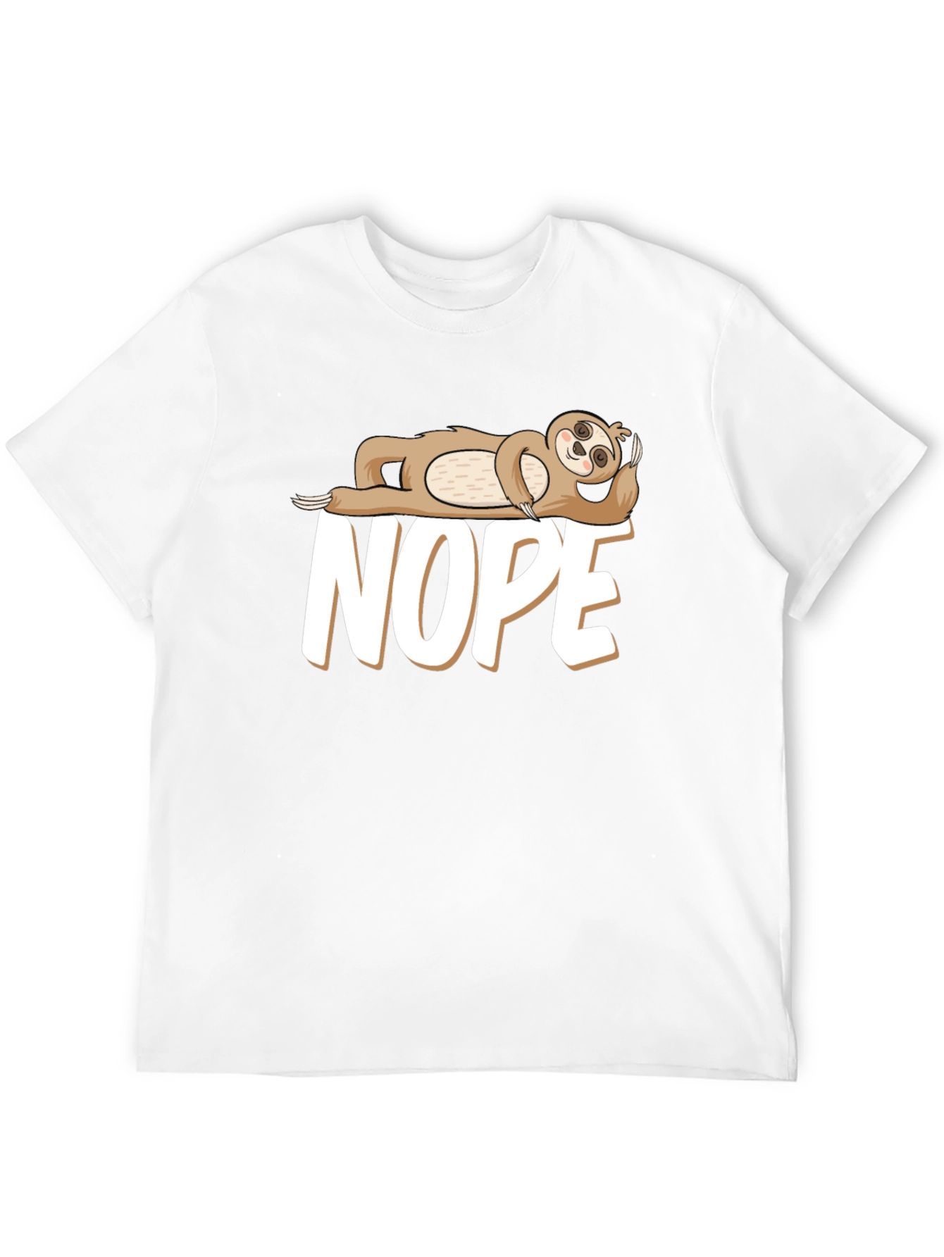 Nope Sloth T-Shirt - Funny Lazy Day Tee