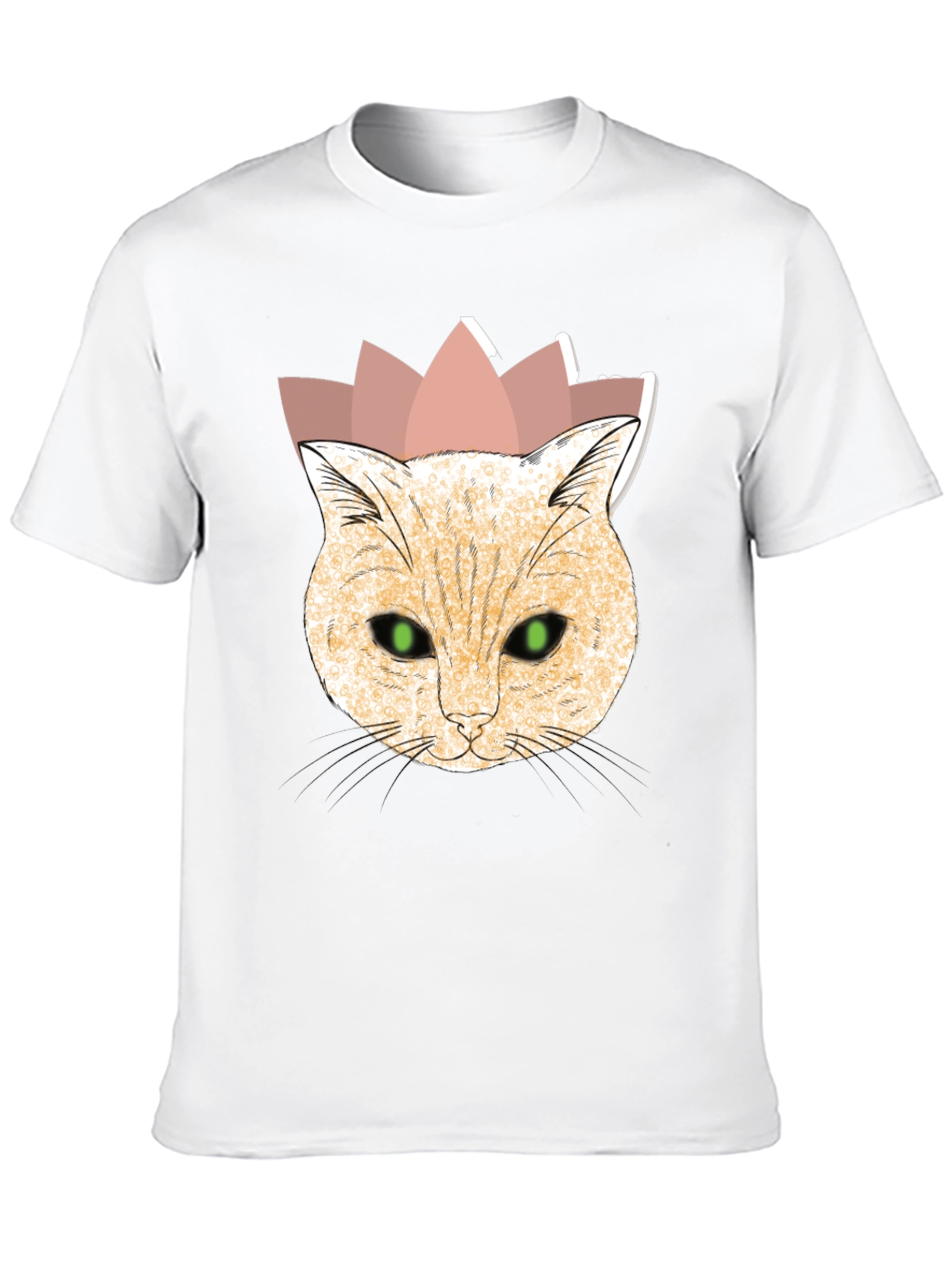 Cat King T-Shirt - Black Cotton Tee