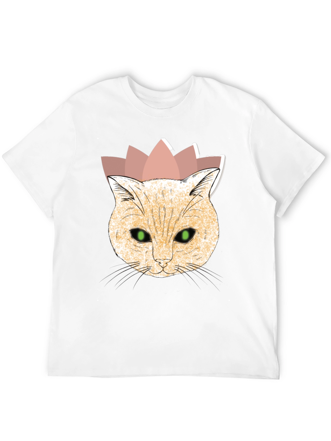 Cat King T-Shirt - Black Cotton Tee