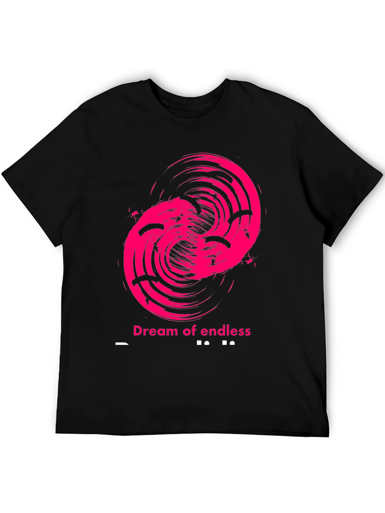 Dream of Endless Skydive Black T-Shirt