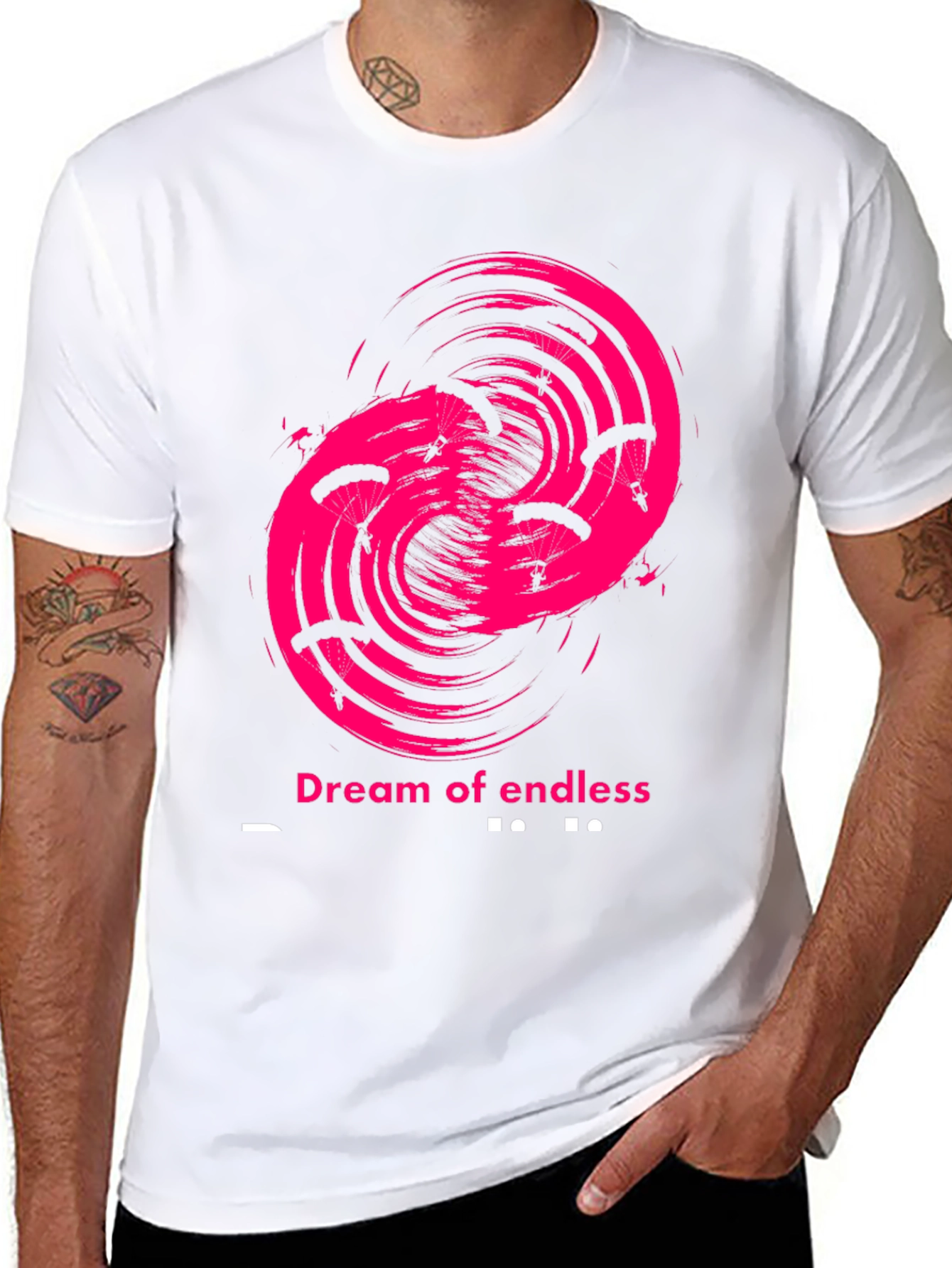 Dream of Endless Skydive Black T-Shirt