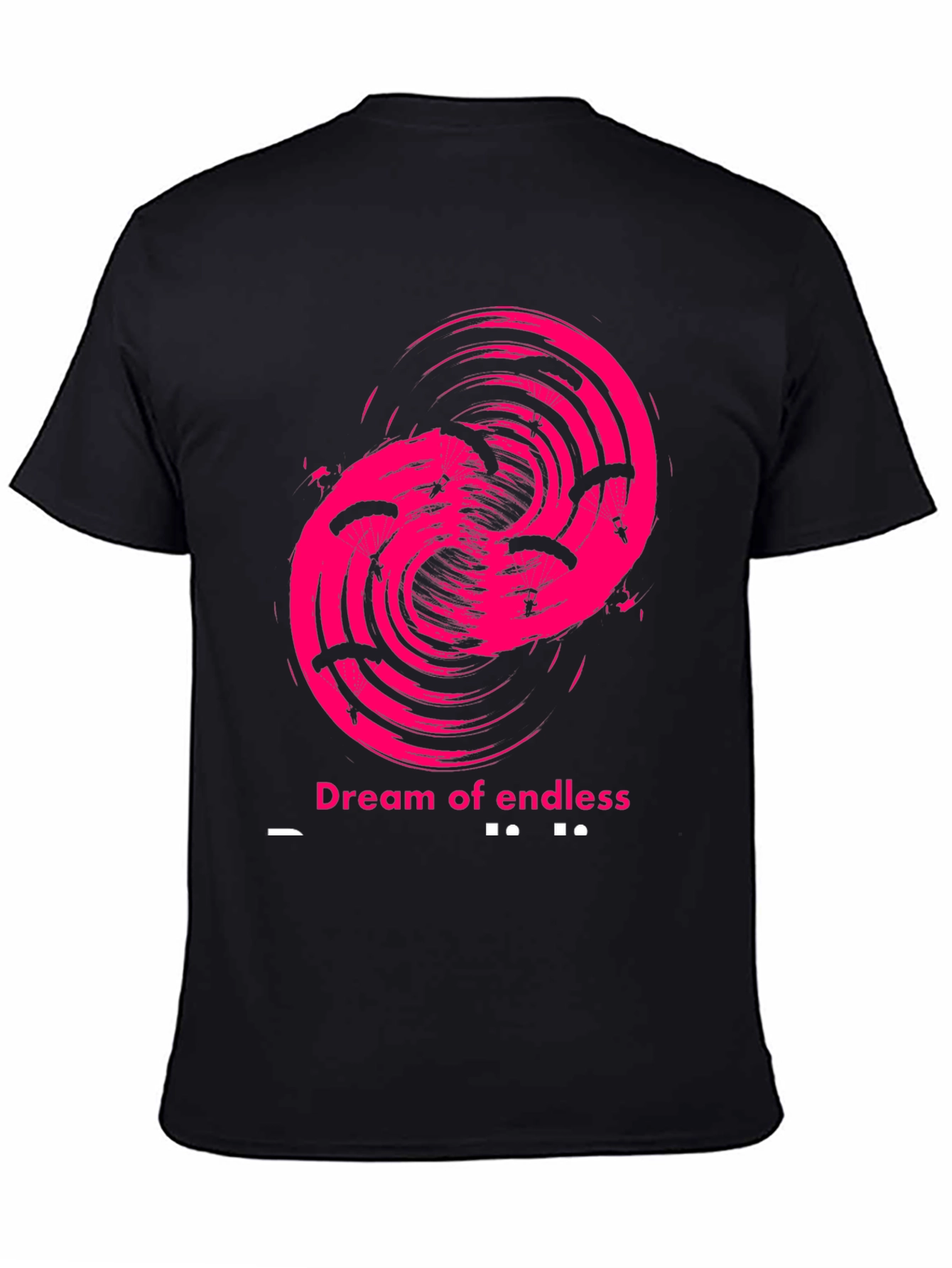 Dream of Endless Skydive Black T-Shirt