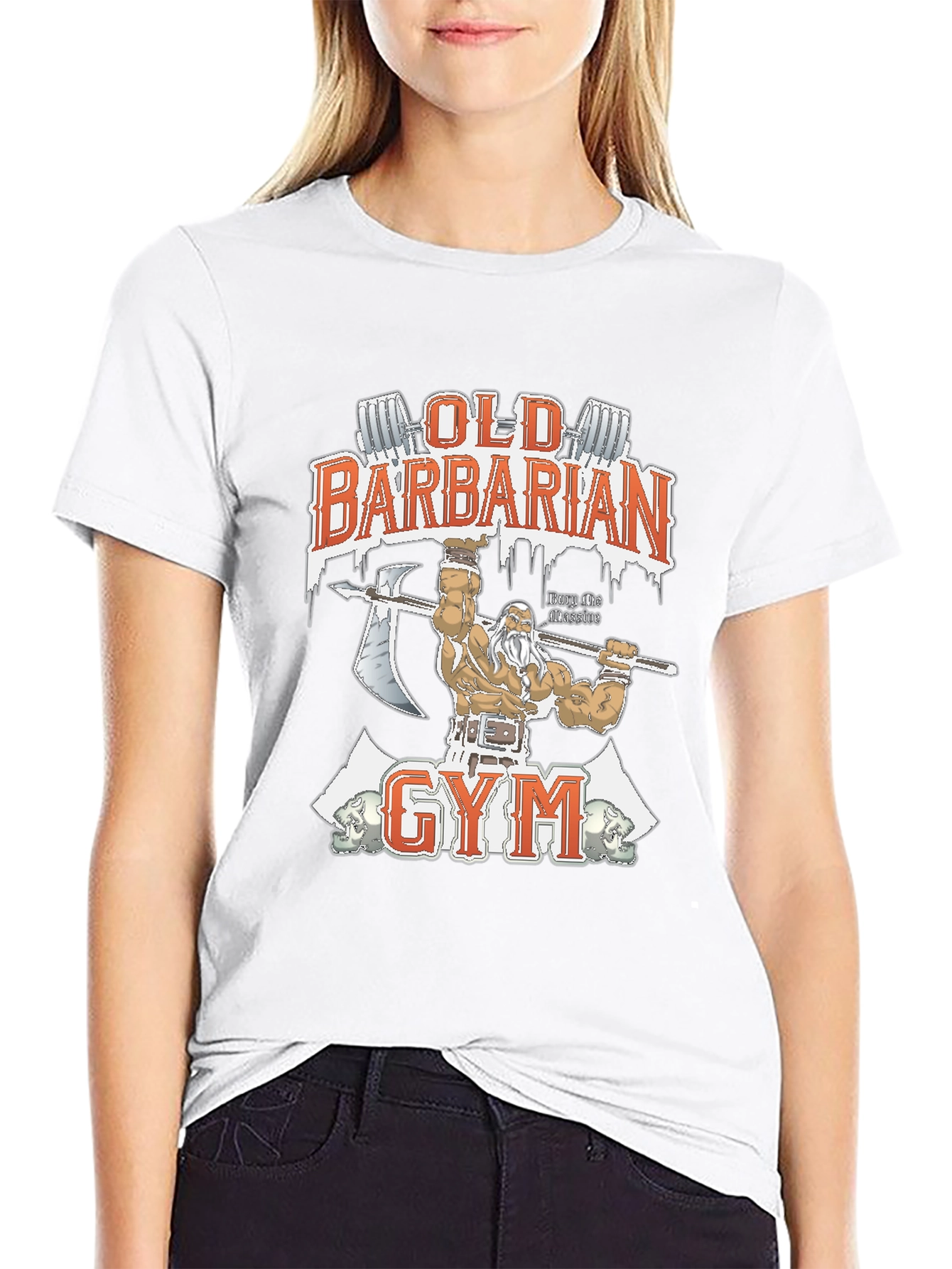 Old Barbarian Gym Black T-Shirt