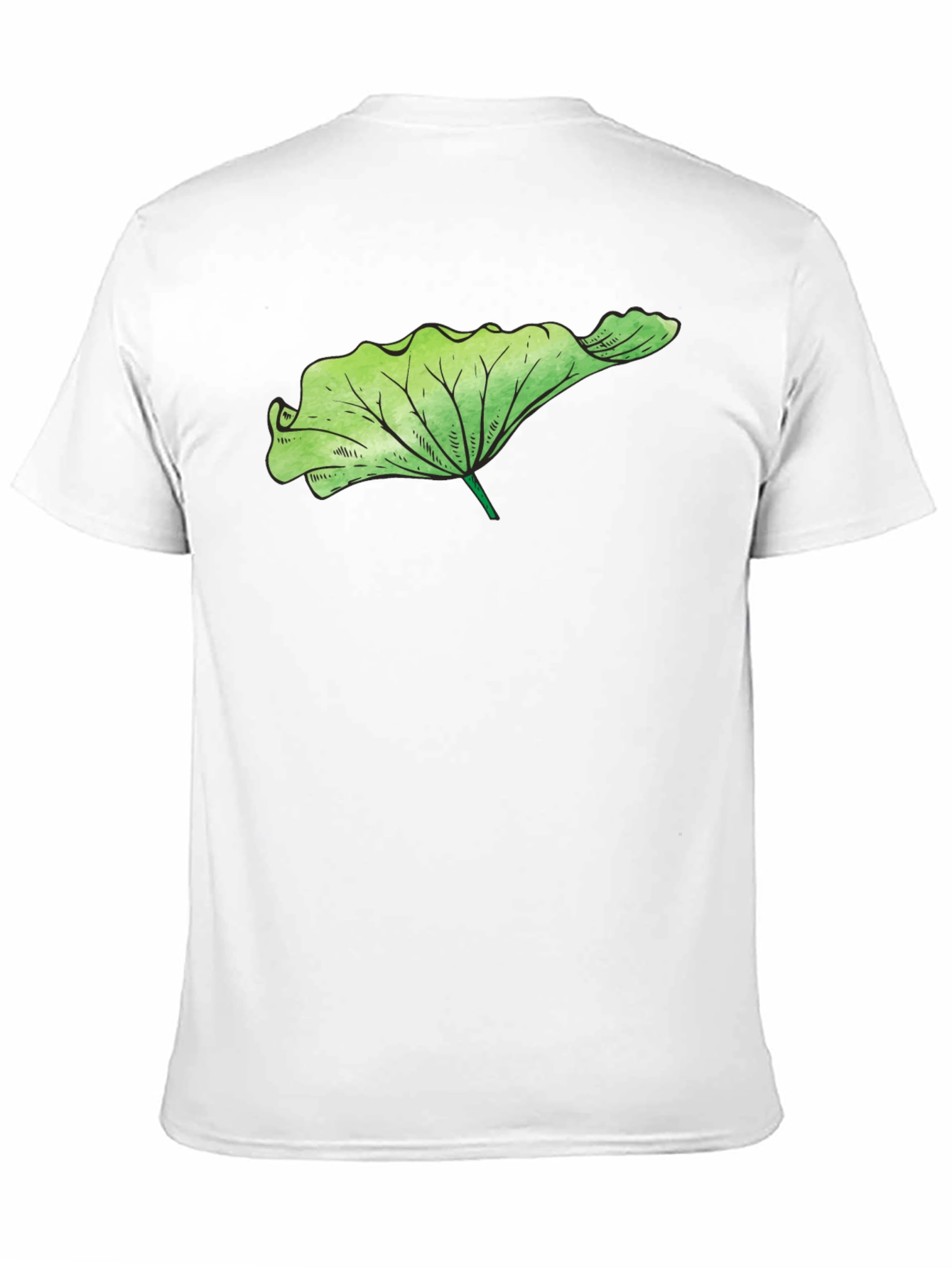 Leaf Graphic Black T-Shirt - Nature Inspired Fashion