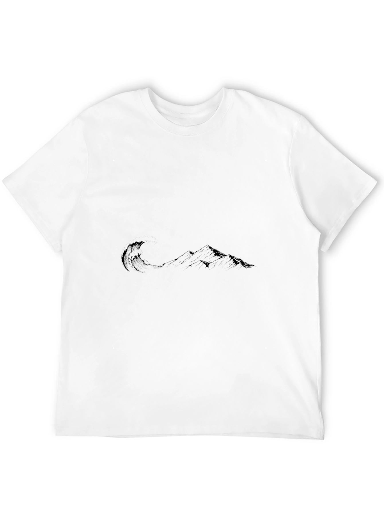 Black Wave Mountain Graphic Tee