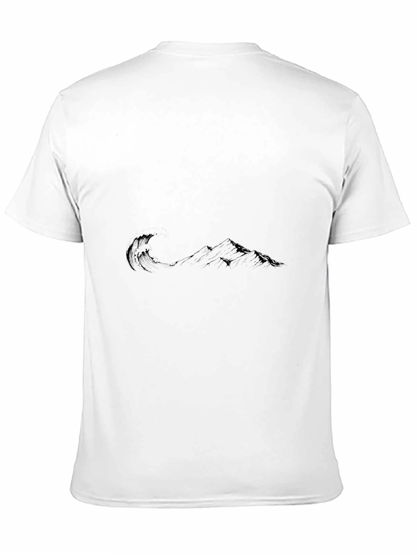 Black Wave Mountain Graphic Tee