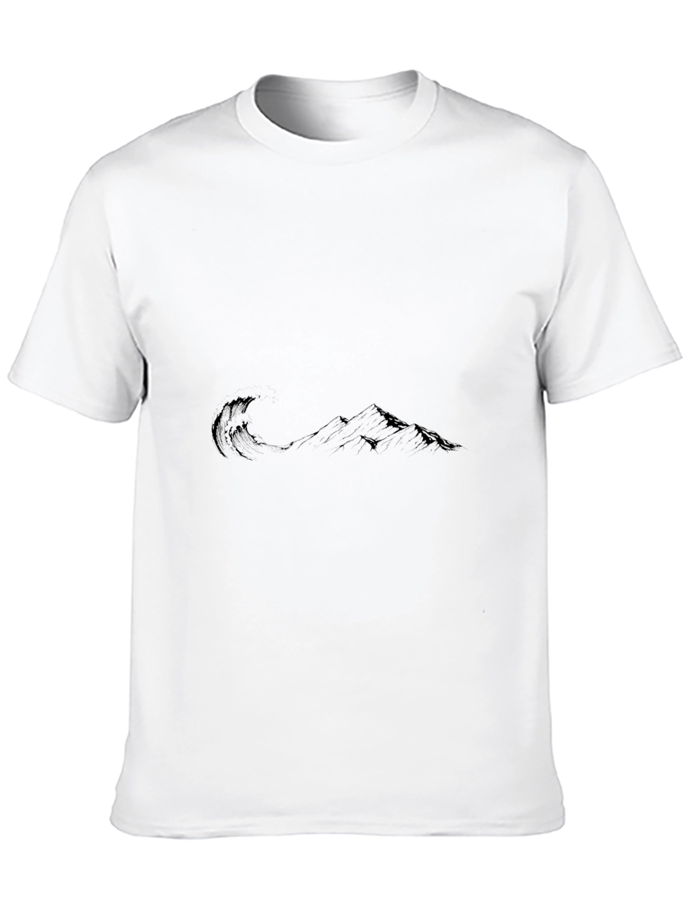 Black Wave Mountain Graphic Tee