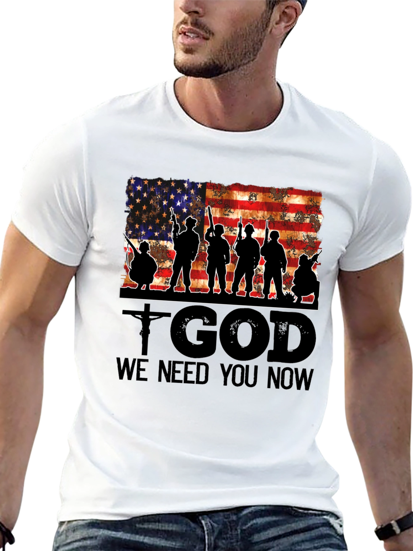 Patriotic T-Shirt - God We Need You Now