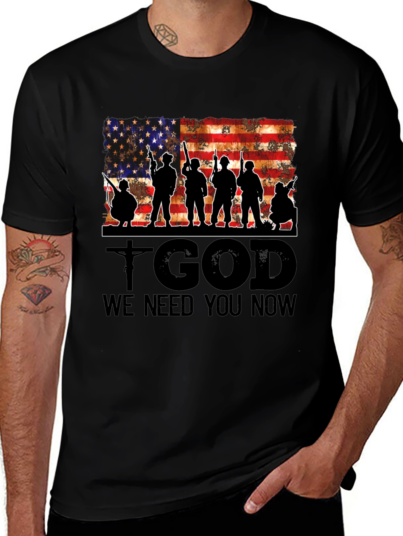 Patriotic T-Shirt - God We Need You Now