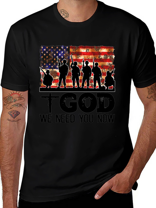 Patriotic T-Shirt - God We Need You Now