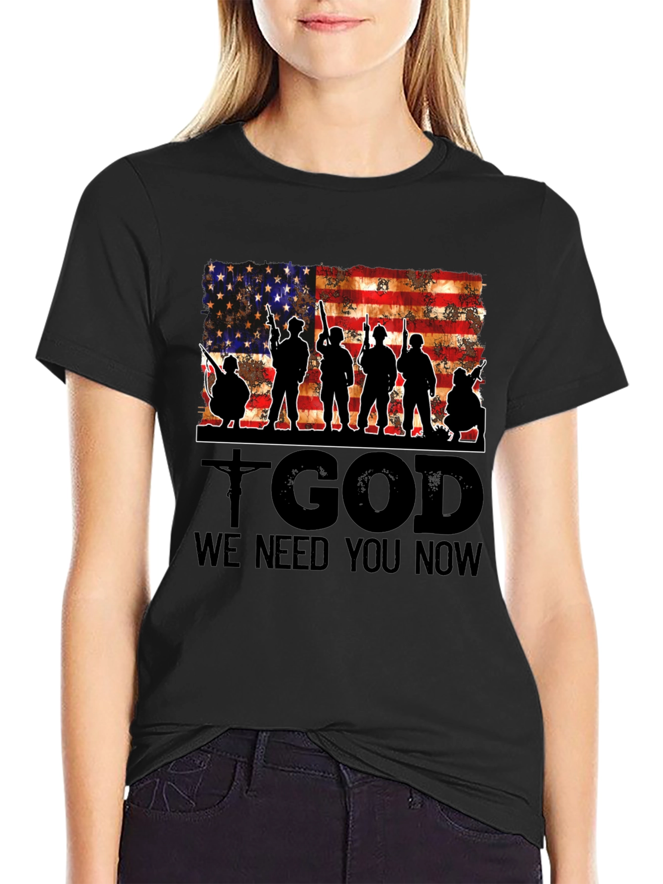 Patriotic T-Shirt - God We Need You Now