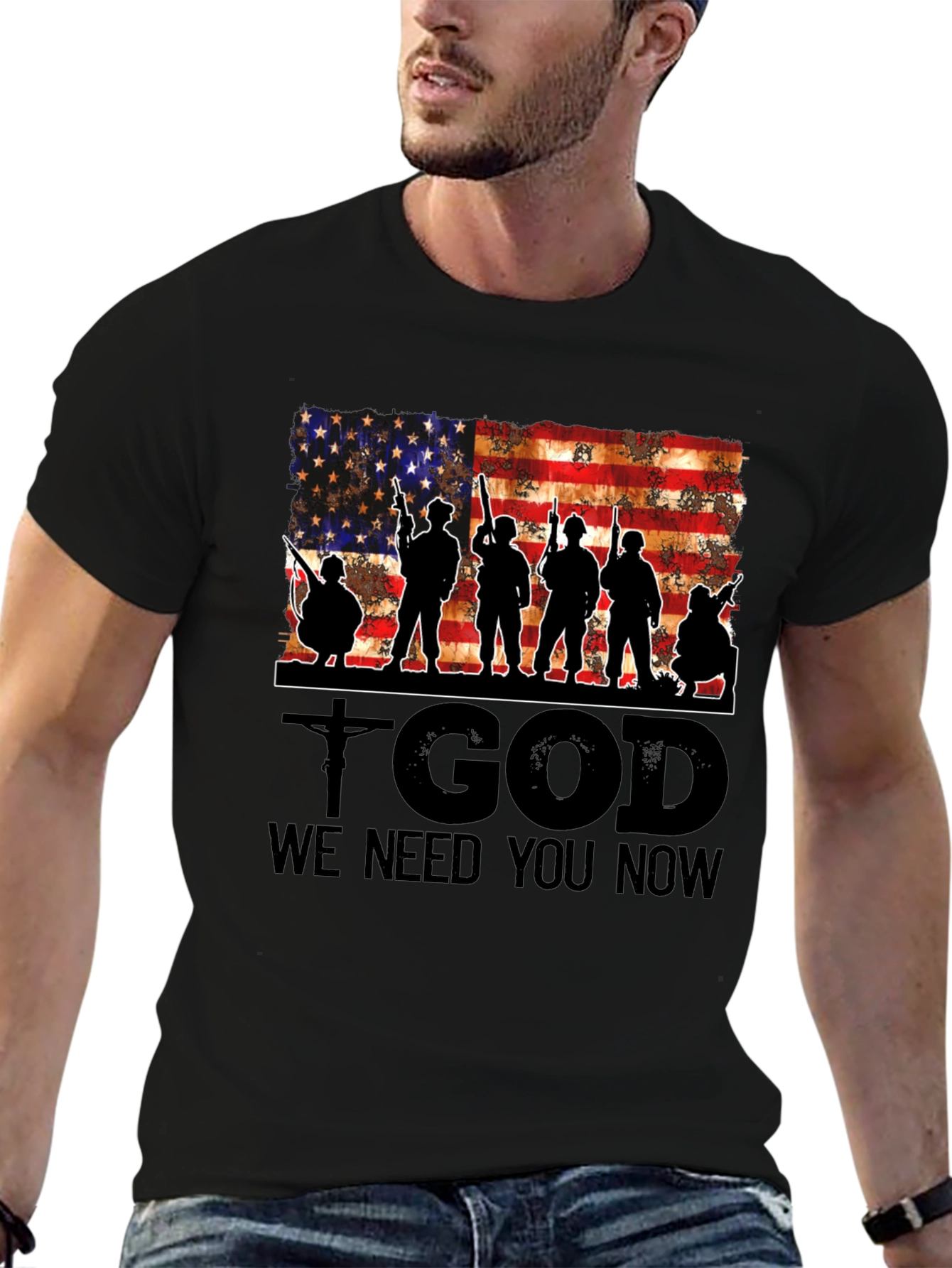 Patriotic T-Shirt - God We Need You Now