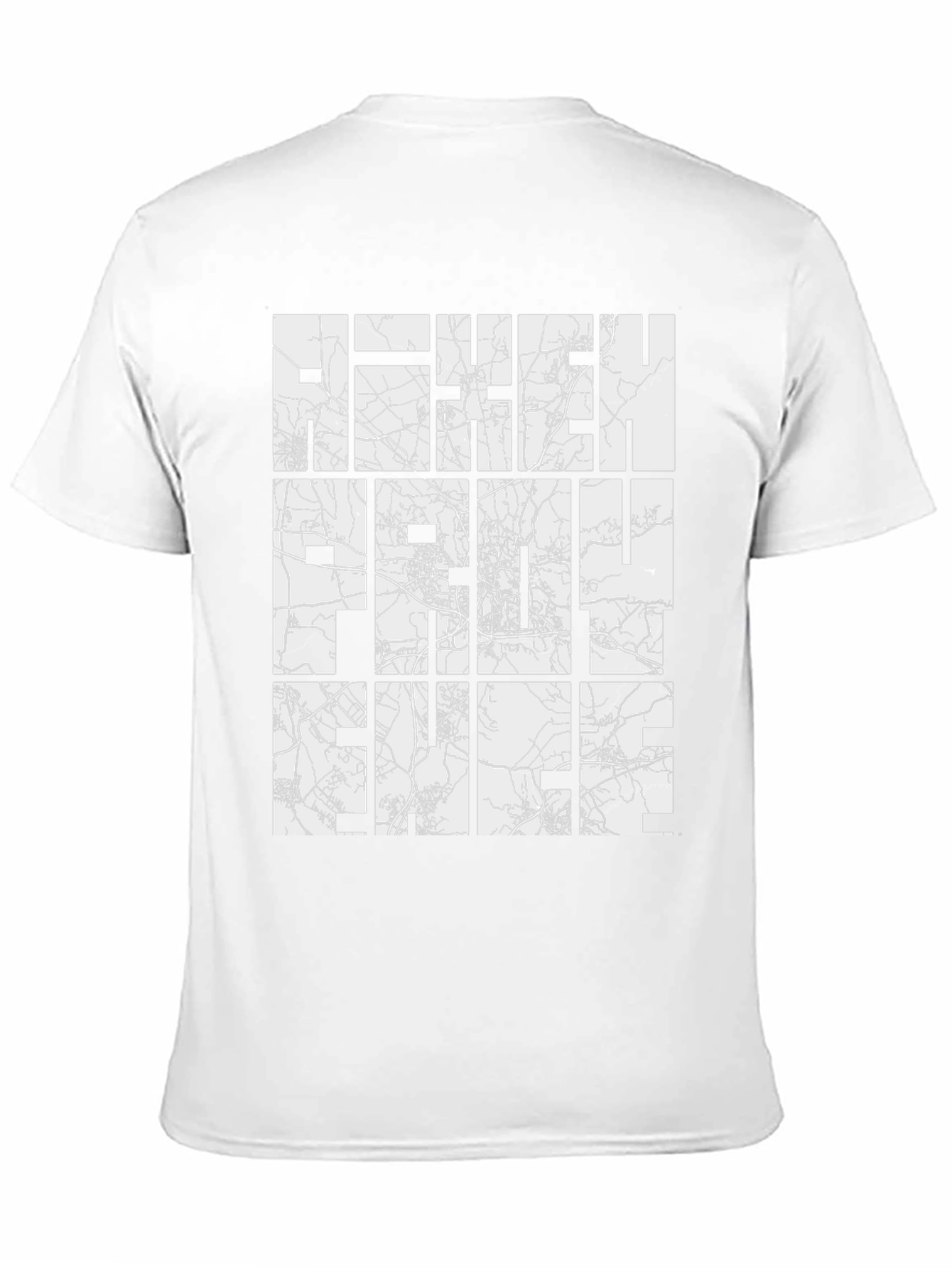 Urban Grid Tee - Black Cotton Street Map T-Shirt