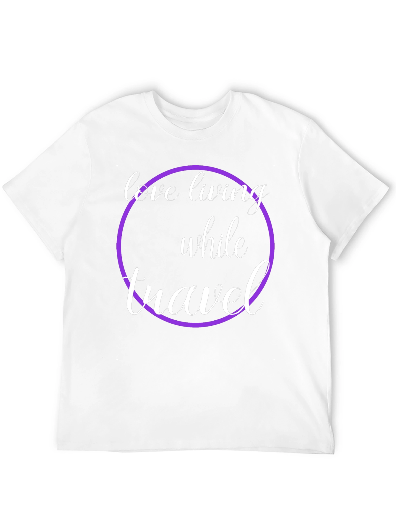 Love Living While Travel Black Graphic Tee
