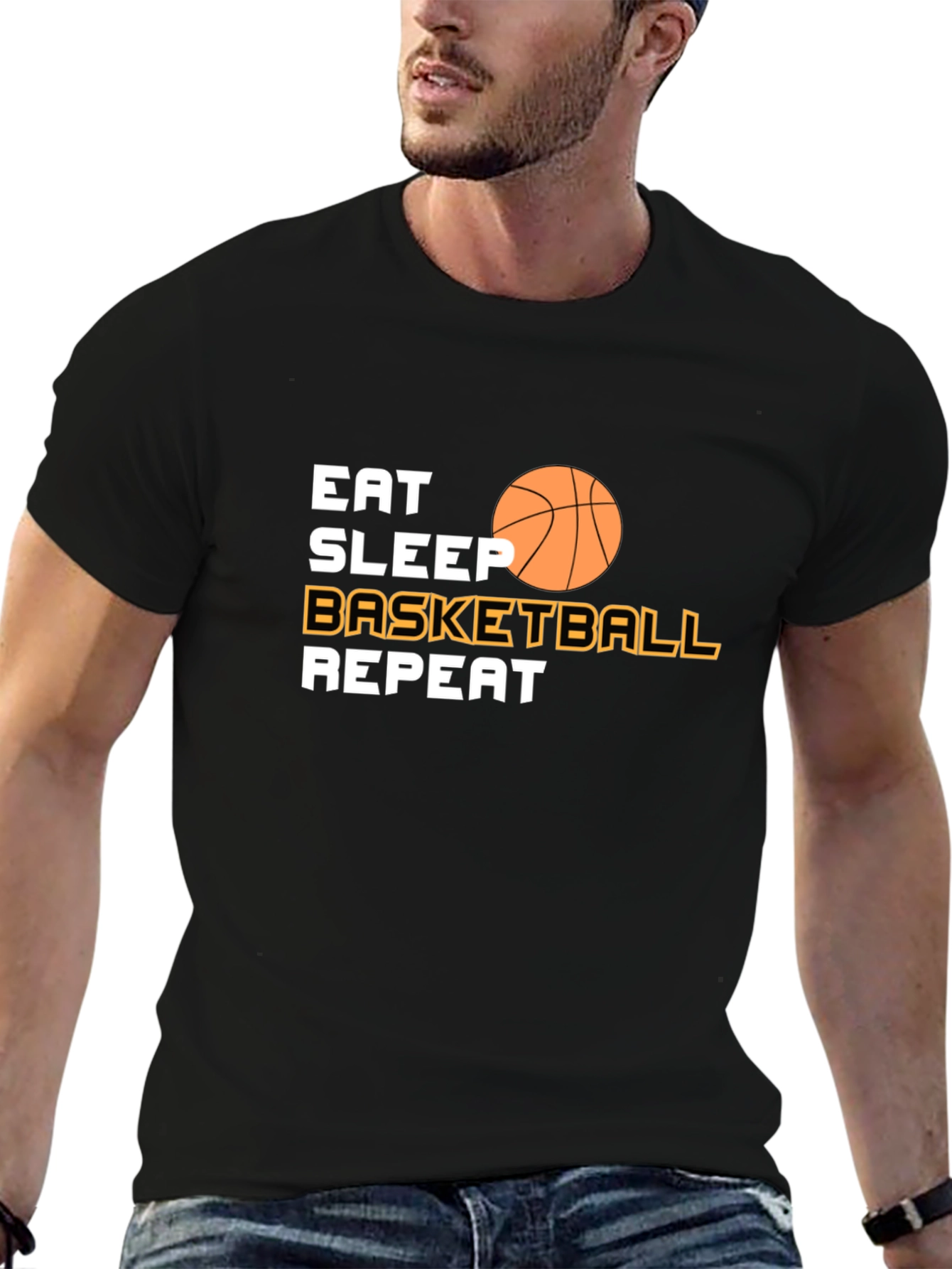Eat Sleep Basketball Repeat T-Shirt