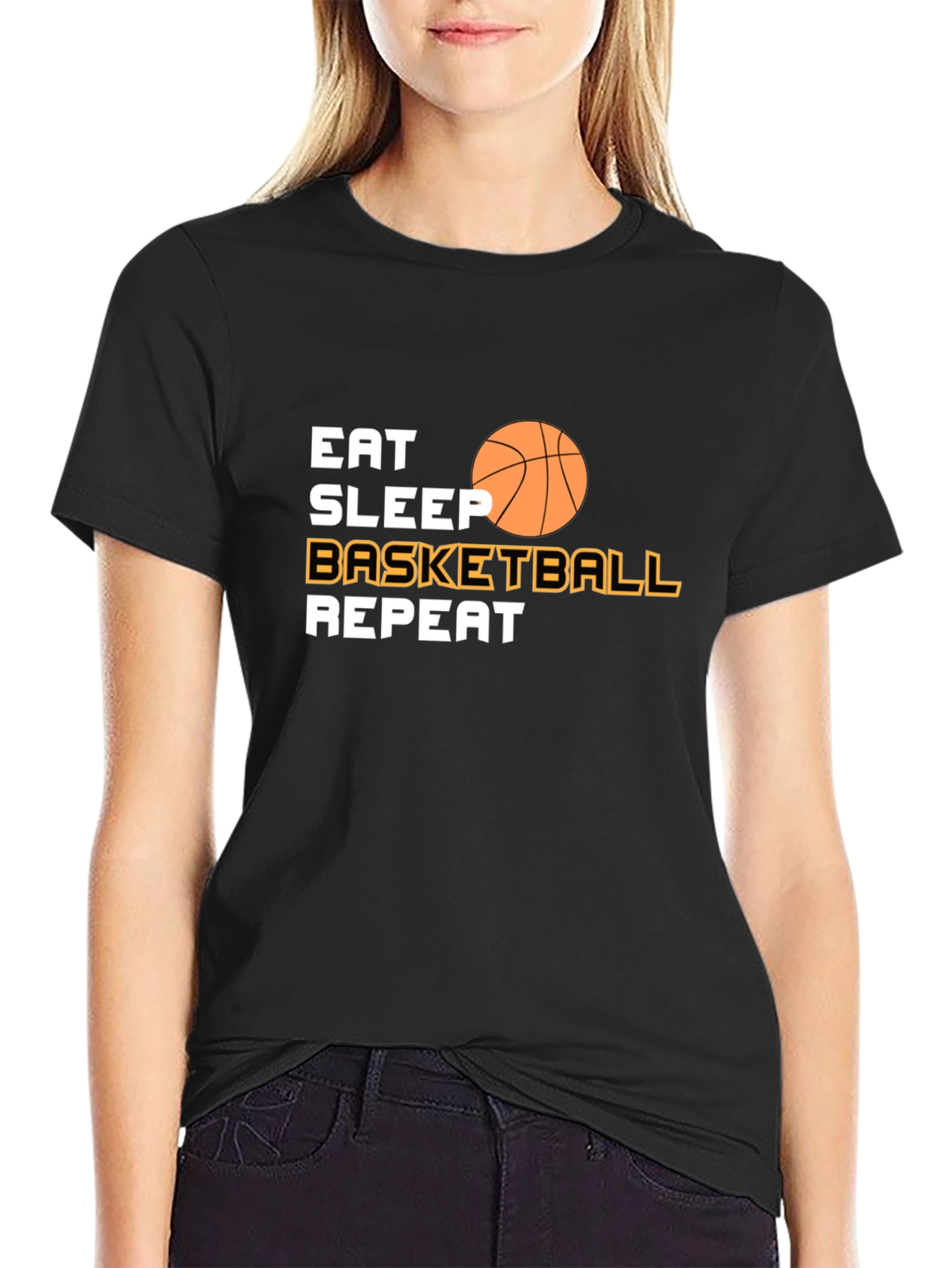 Eat Sleep Basketball Repeat T-Shirt