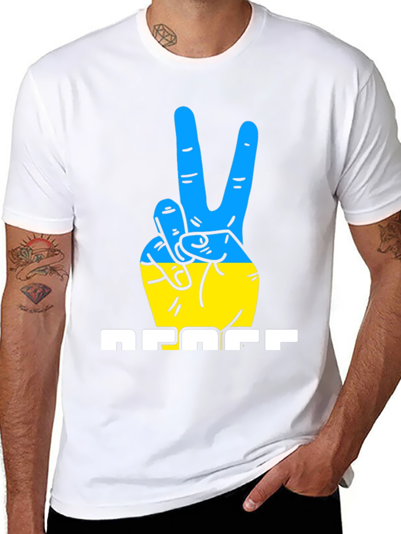 Ukraine Peace Sign T-Shirt