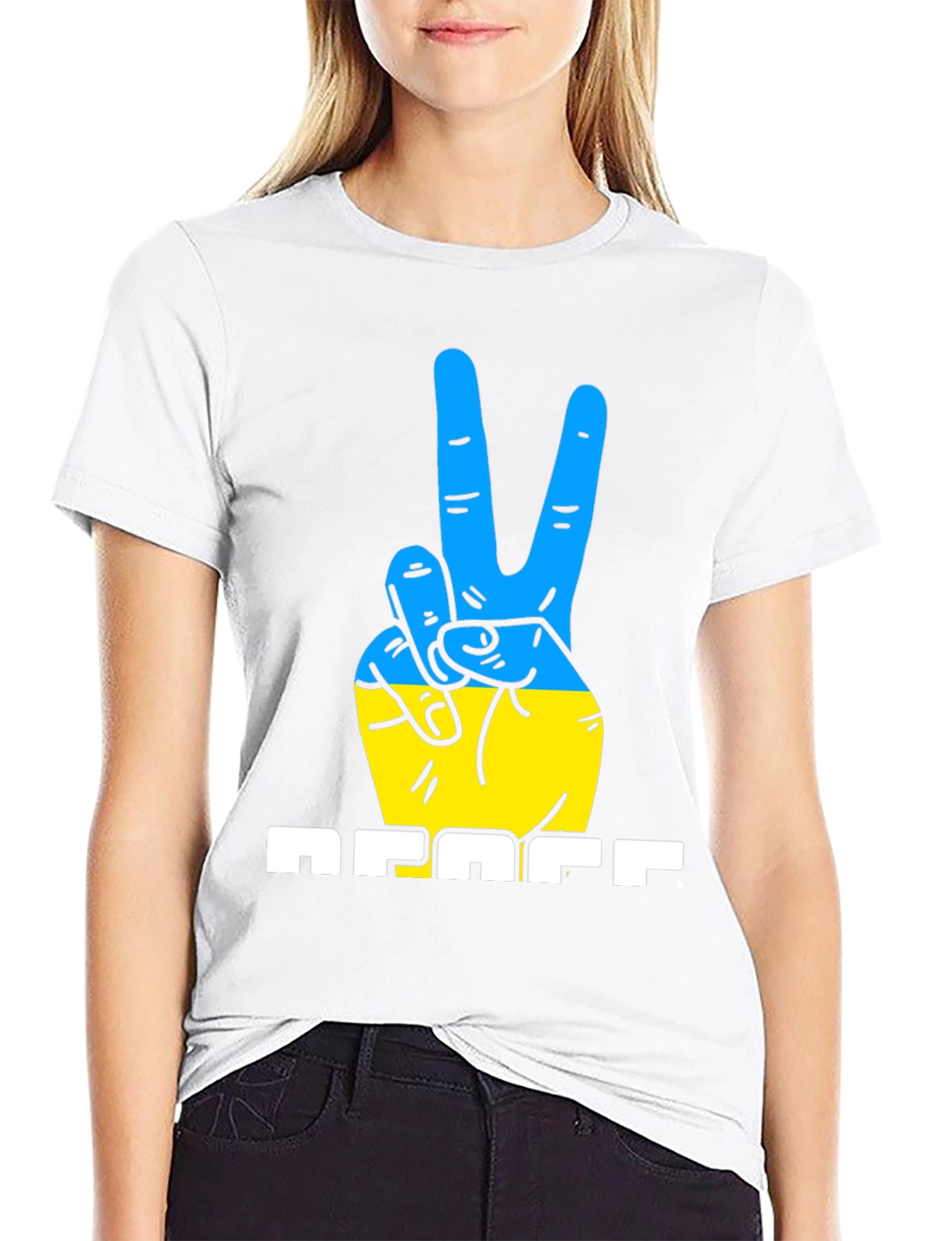 Ukraine Peace Sign T-Shirt