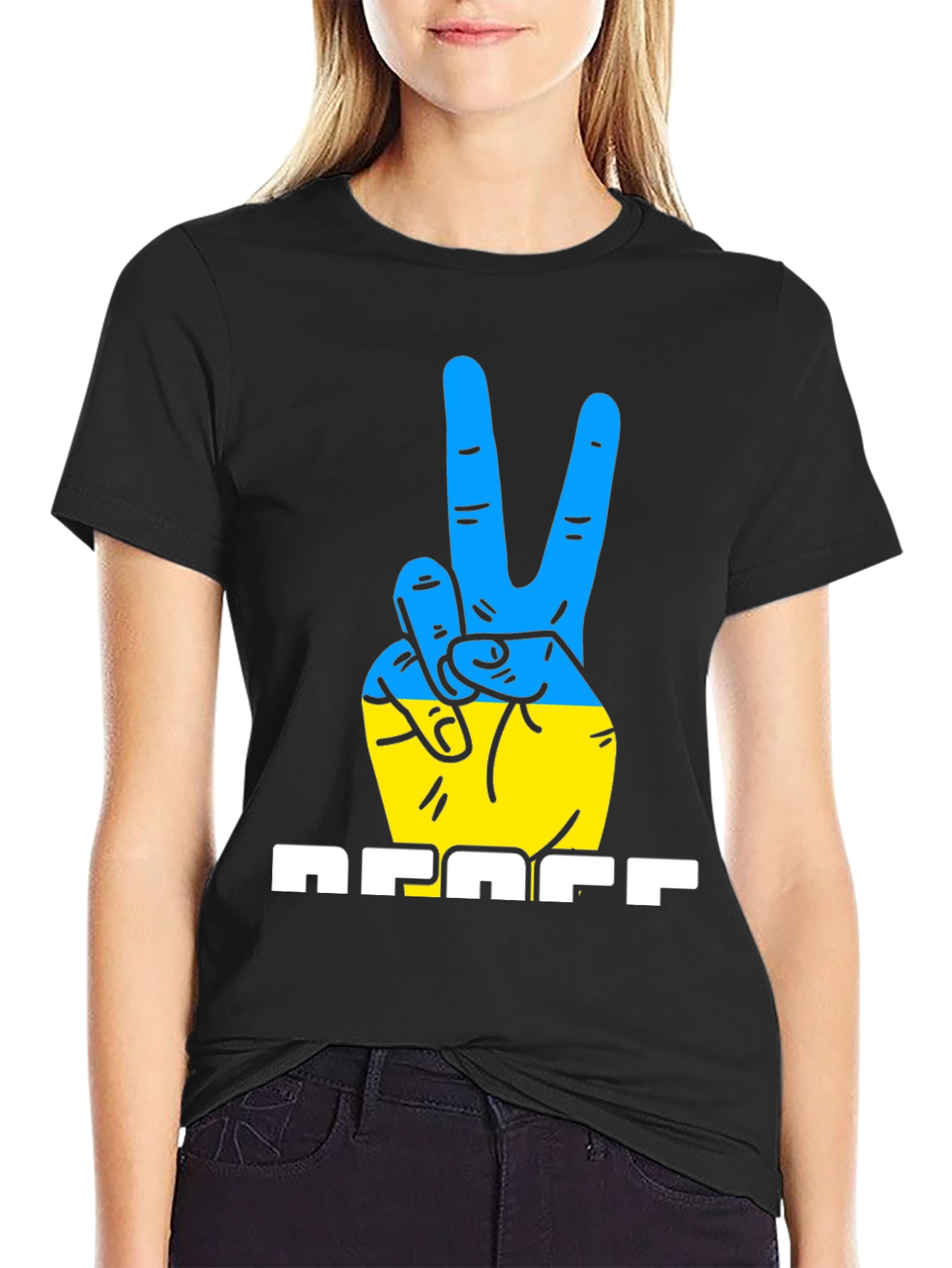Ukraine Peace Sign T-Shirt