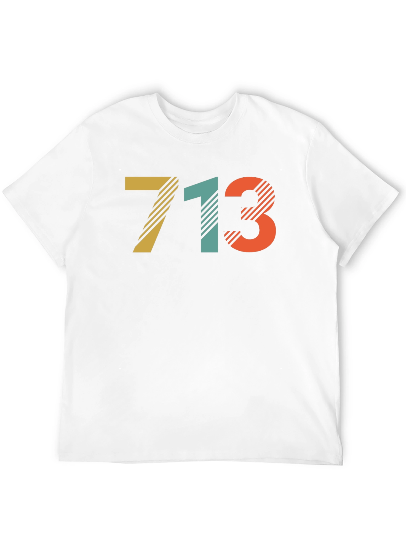 Retro 713 Area Code Graphic T-Shirt