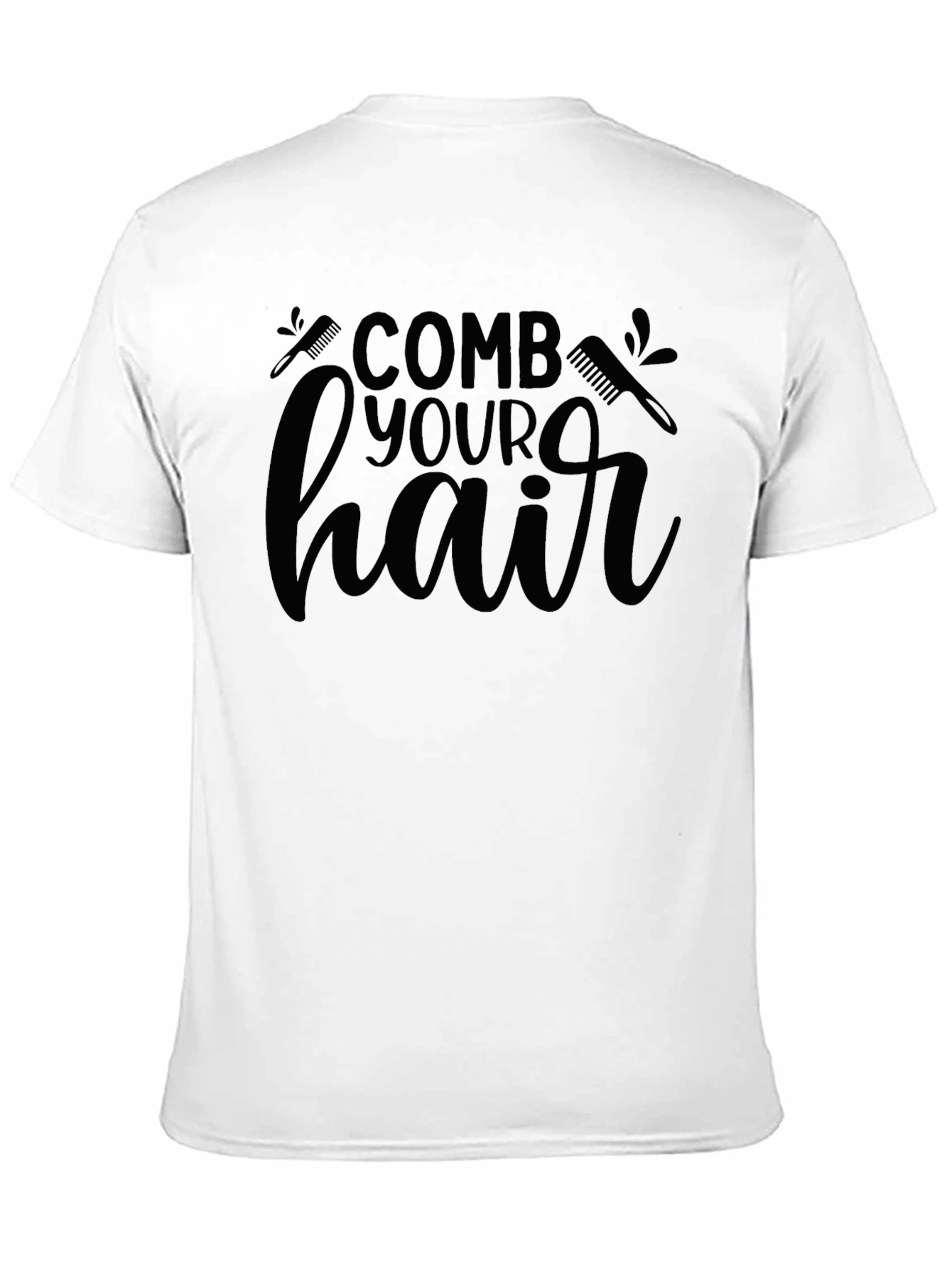 Comb Your Hair Black T-Shirt