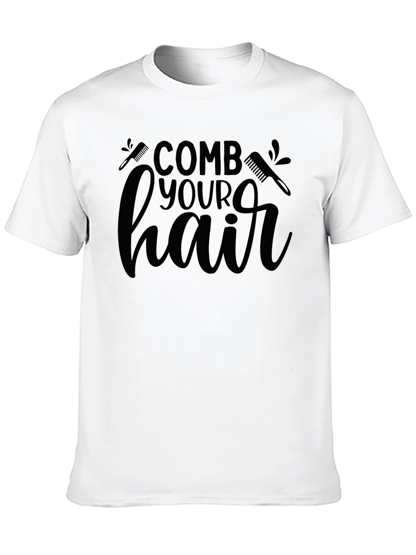 Comb Your Hair Black T-Shirt