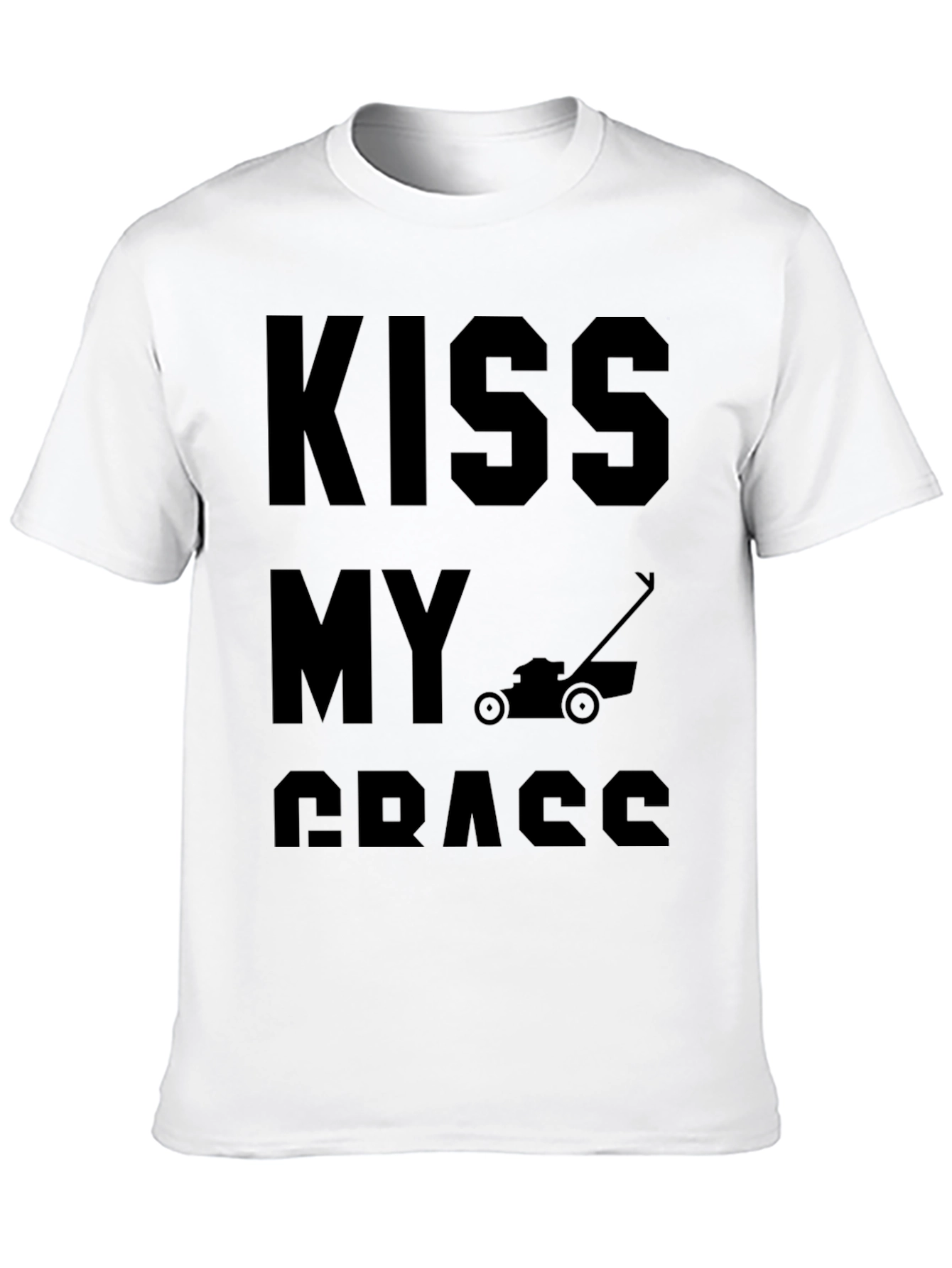 Kiss My Grass Funny Lawn Mower T-Shirt