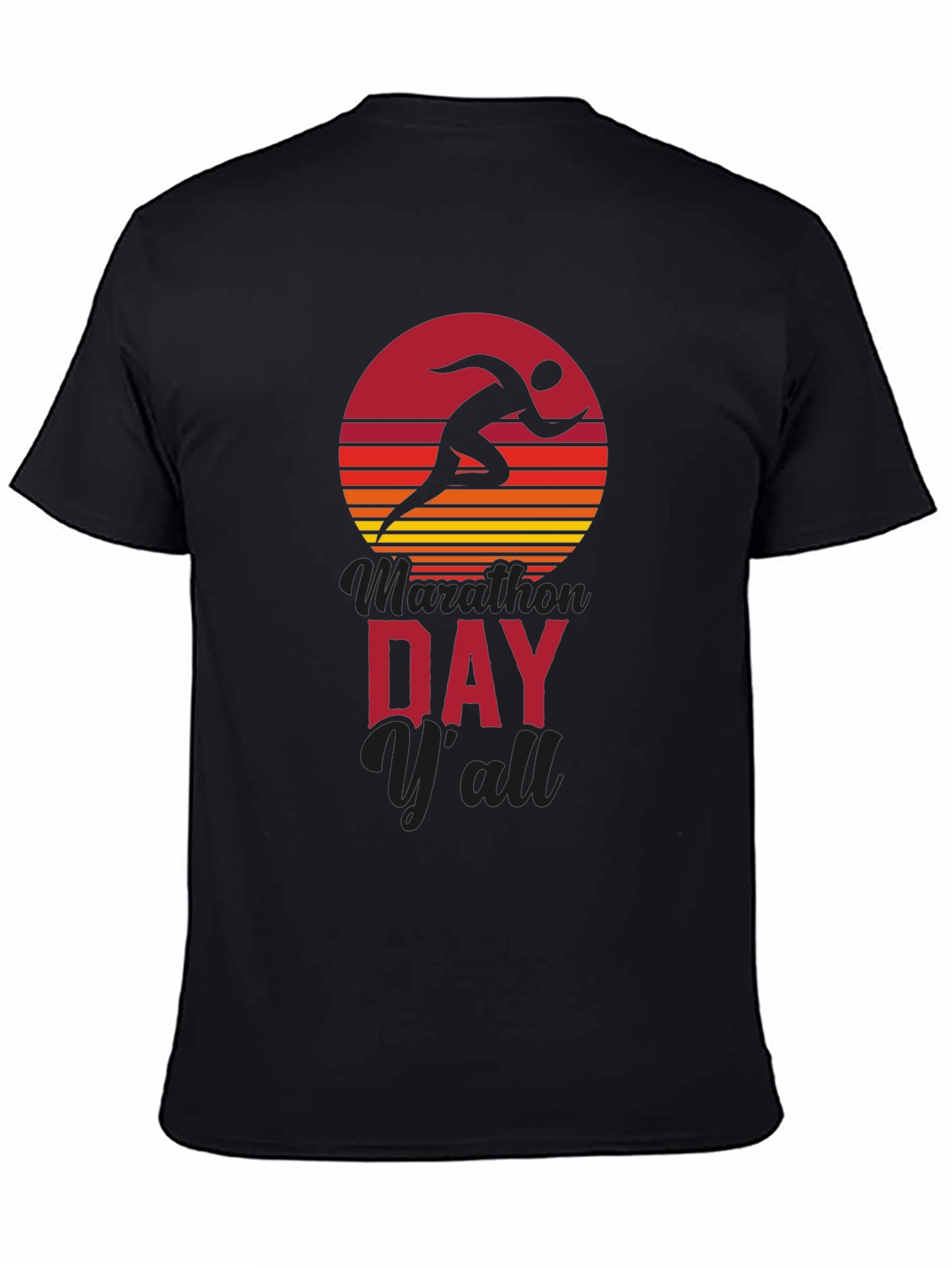 Marathon Day Yall Running Graphic Tee