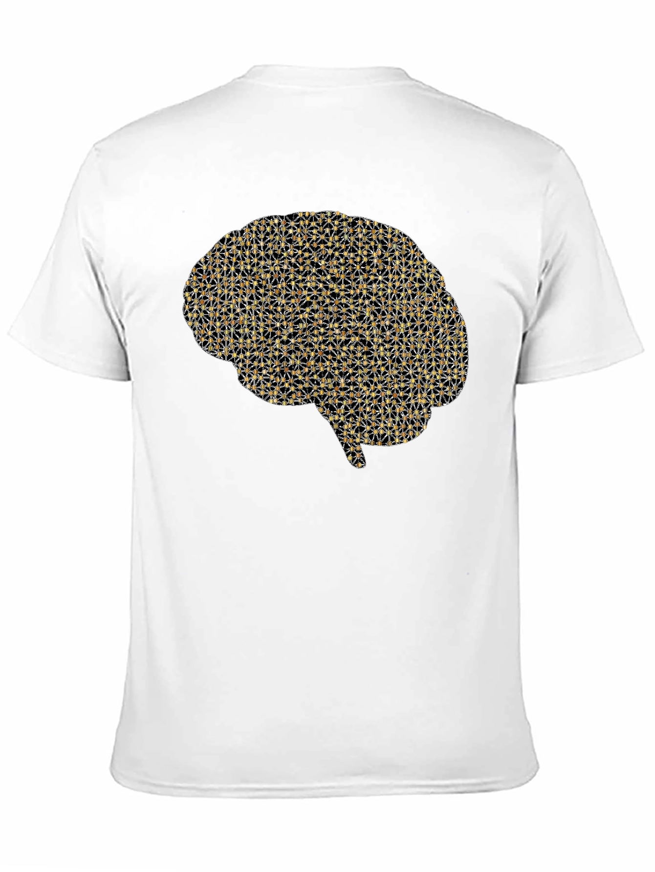 Brain Graphic Tee - Black Casual T-Shirt