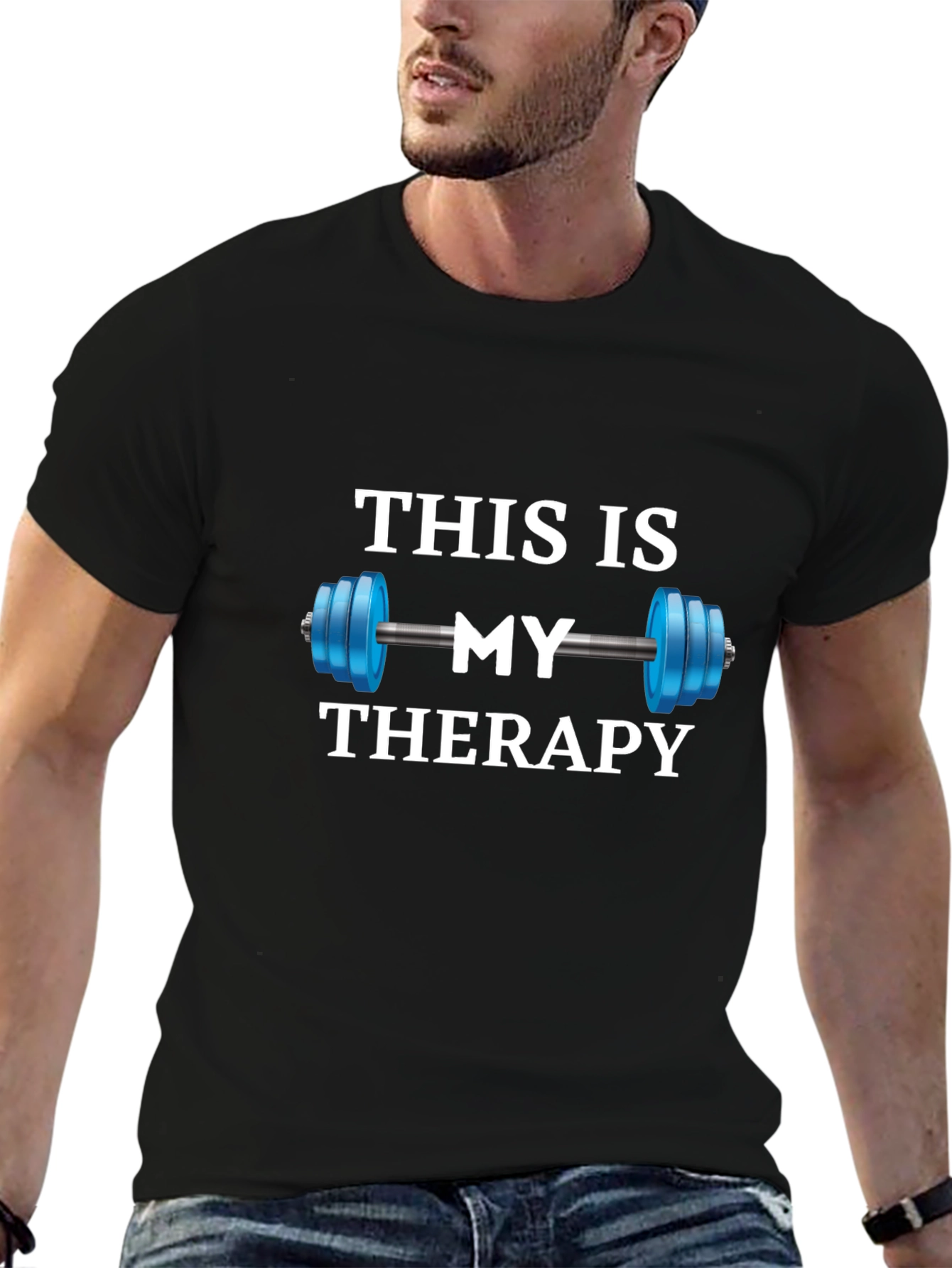 This Is My Therapy Black T-Shirt