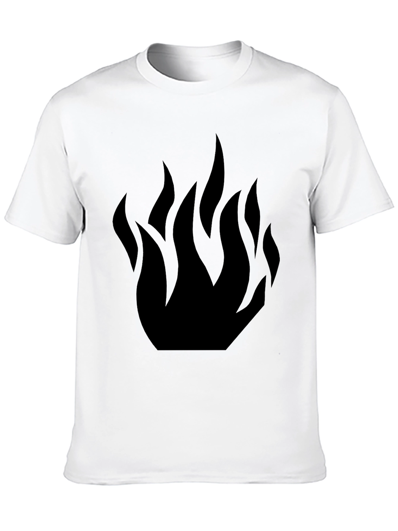 Black Flame Graphic Tee - Stylish Casual Wear