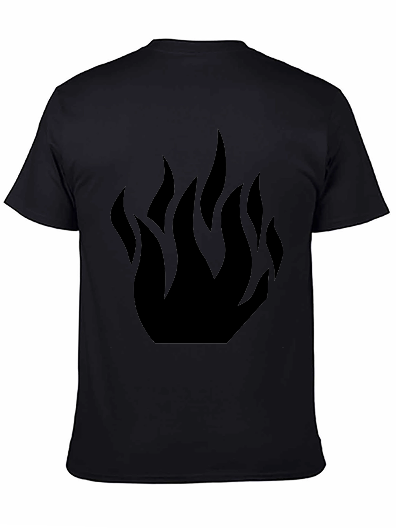 Black Flame Graphic Tee - Stylish Casual Wear