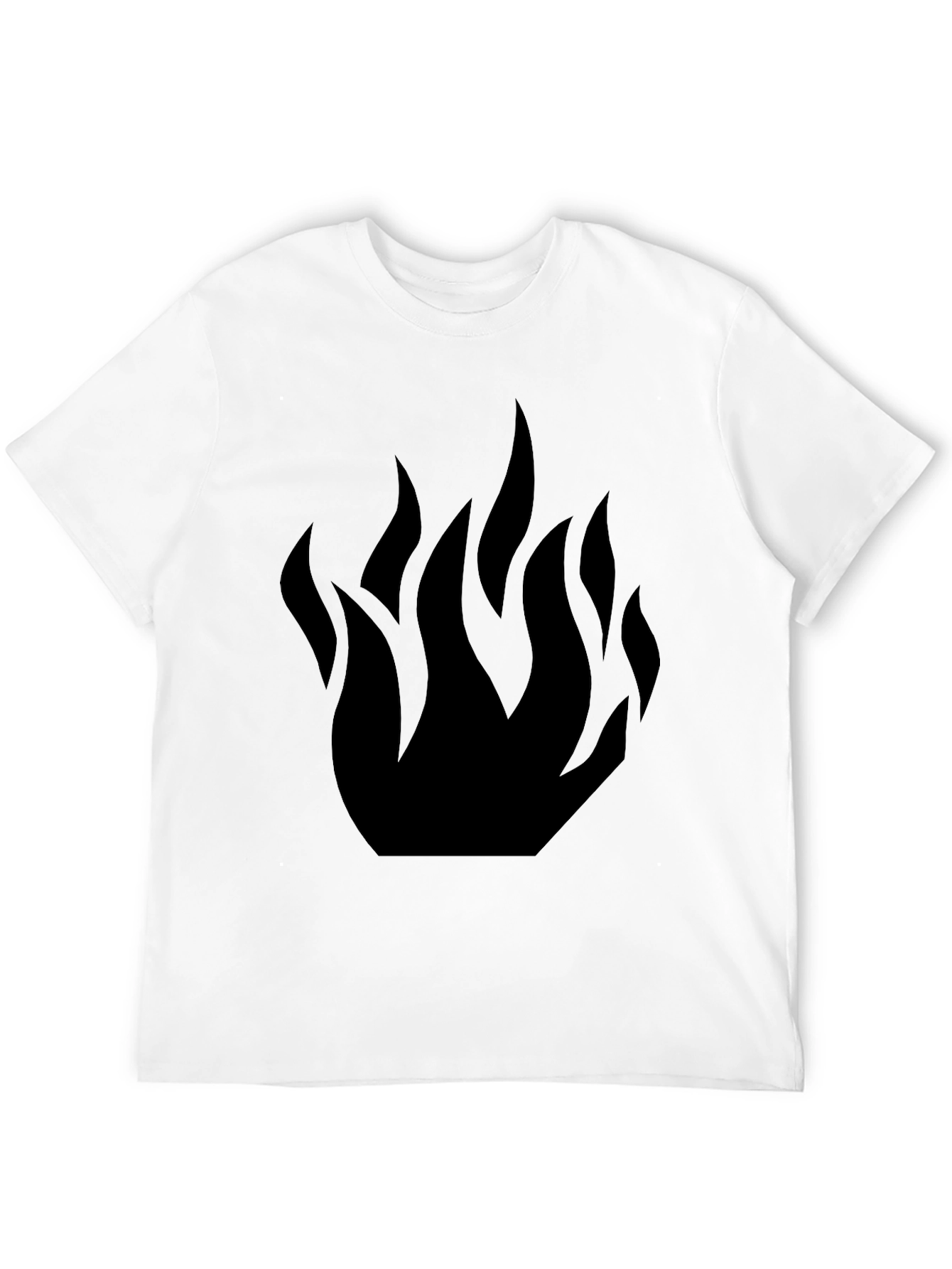 Black Flame Graphic Tee - Stylish Casual Wear