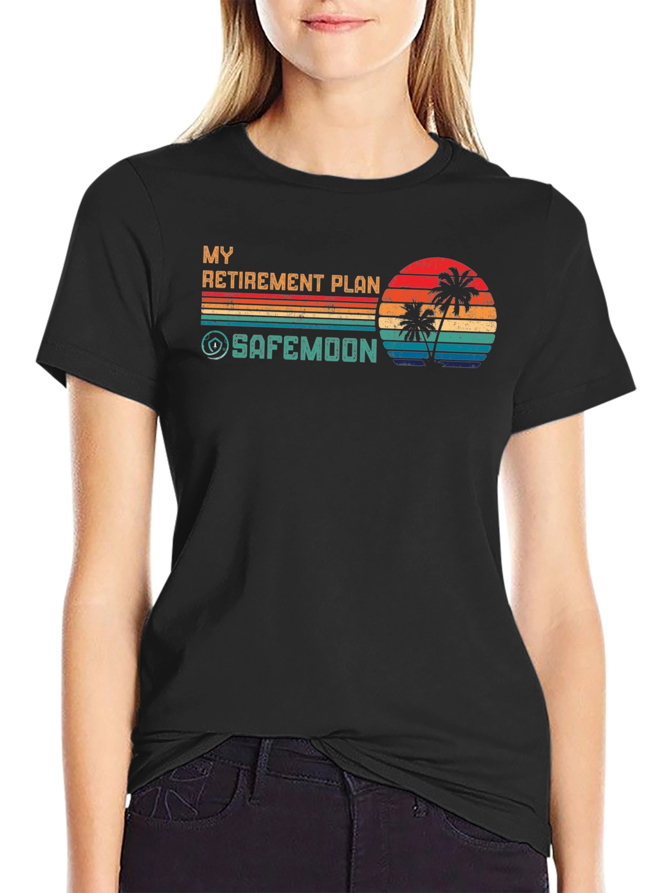 My Retirement Plan Safemoon Black T-Shirt