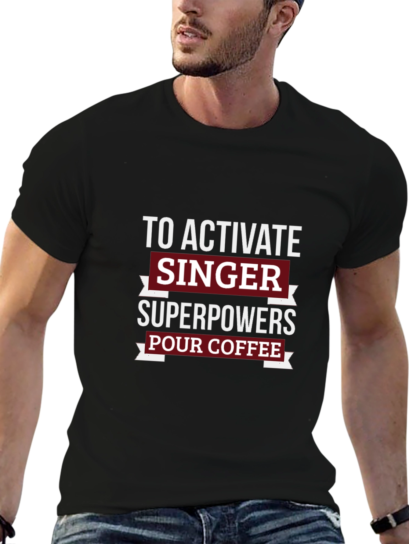 Singer Superpowers Coffee T-Shirt