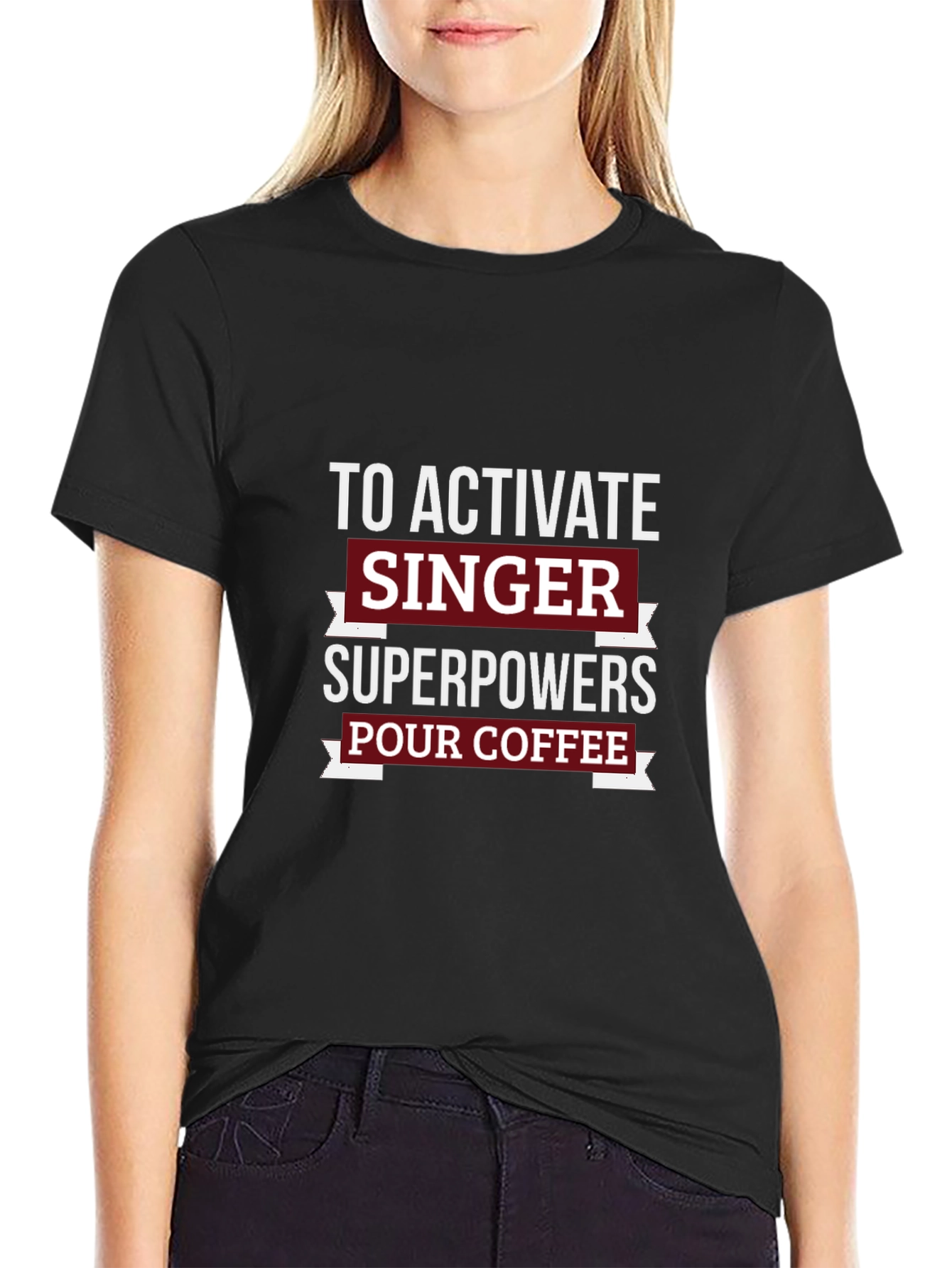 Singer Superpowers Coffee T-Shirt