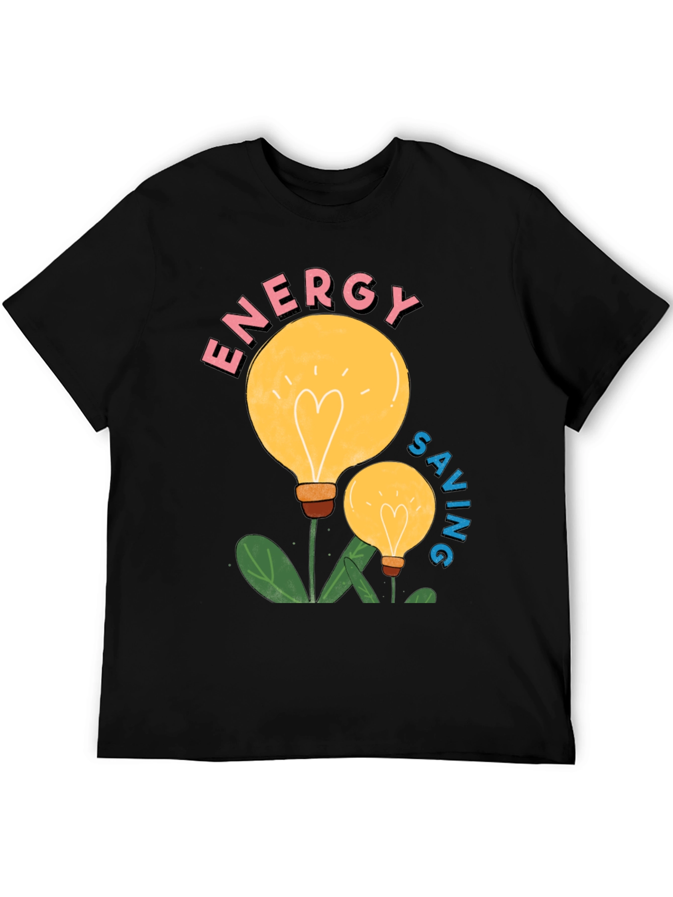 Energy Saving Light Bulb Graphic T-Shirt