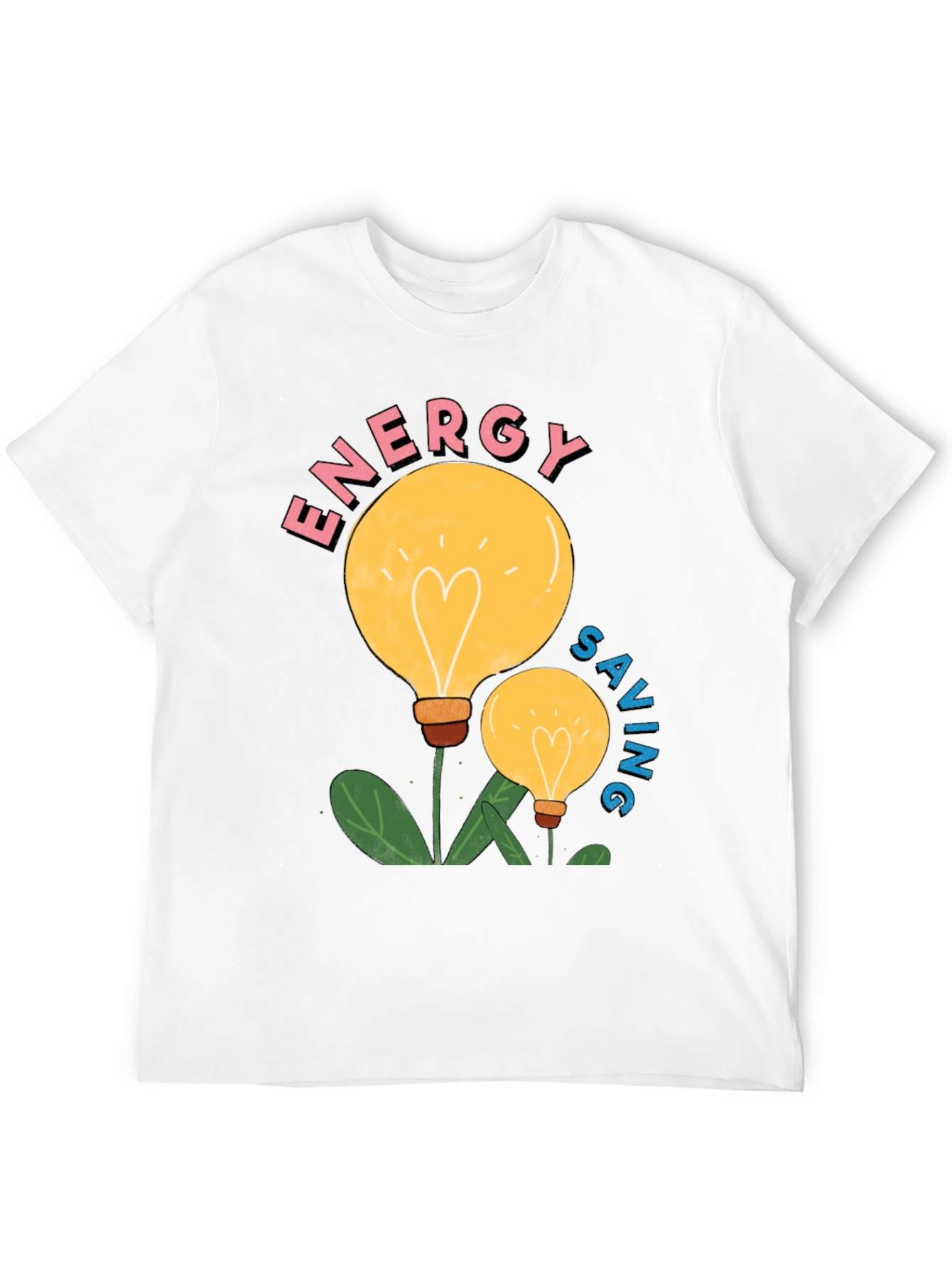 Energy Saving Light Bulb Graphic T-Shirt